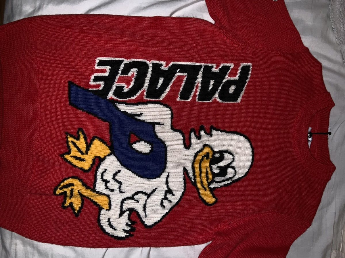Palace Palace Duck Out Knit Sweater Red M | Grailed
