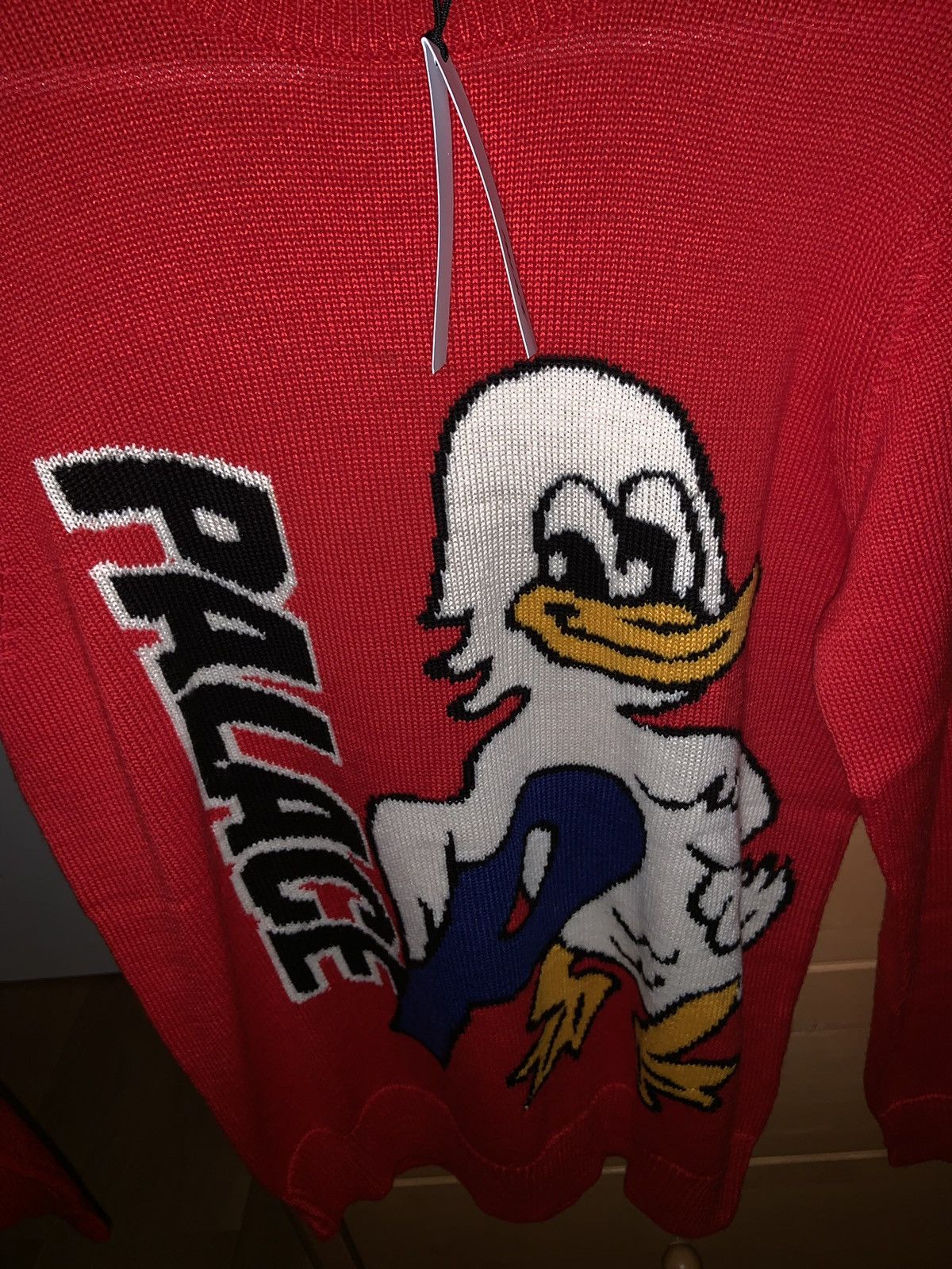 Palace Palace Duck Out Knit Sweater Red M | Grailed