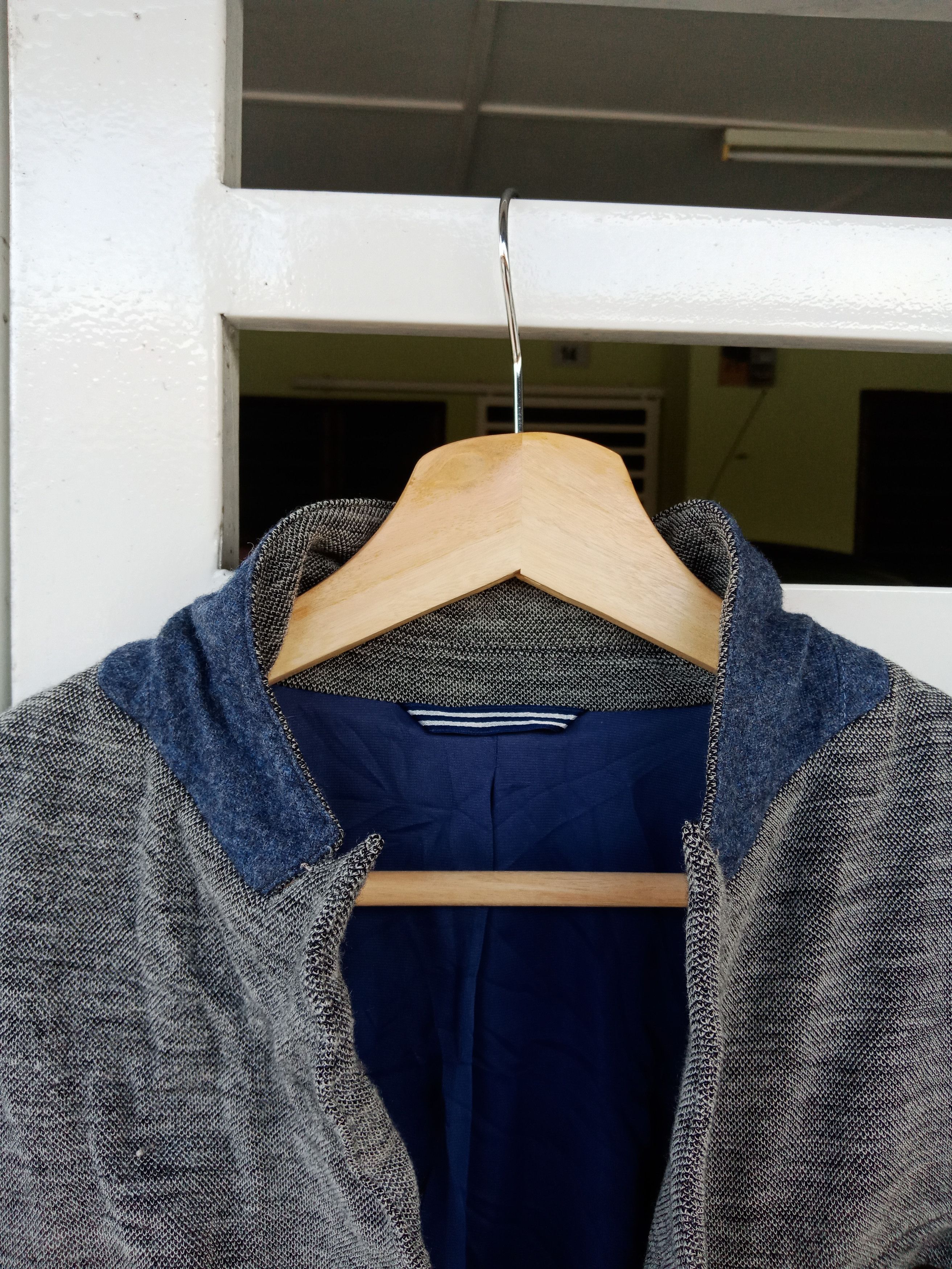 Lanvin Lanvin En Bleu Wool Abstract Design Light Jacket Size US M / EU 48-50 / 2 - 9 Thumbnail