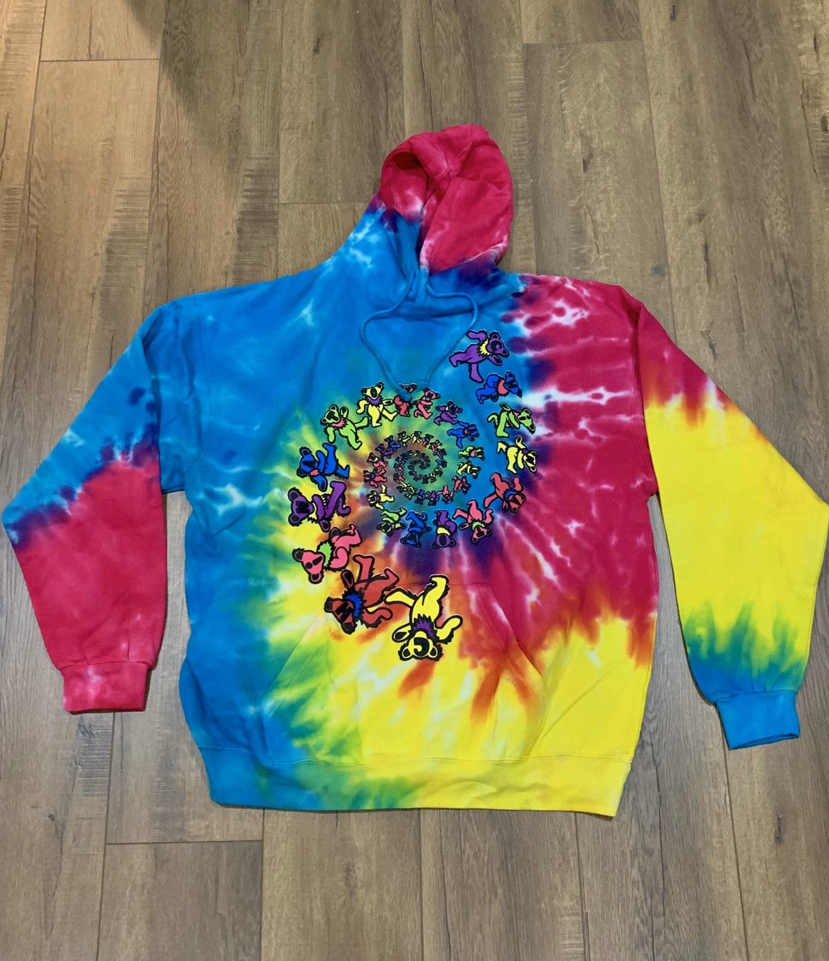 Market Thankful Grateful Dead Bears Hoodie Tie Dye Chinatown Market Size US XL / EU 56 / 4 - 1 Thumbnail