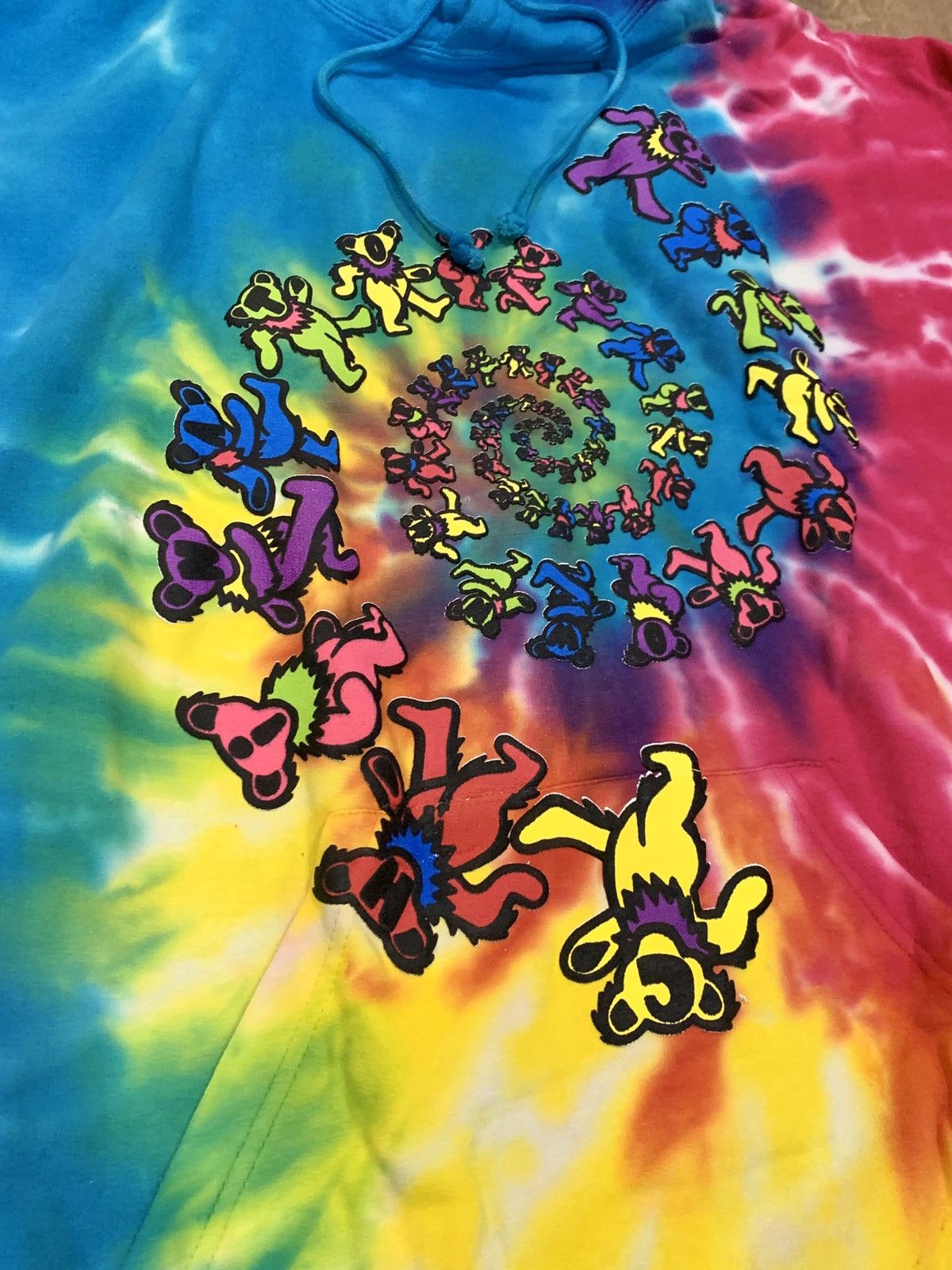Market Thankful Grateful Dead Bears Hoodie Tie Dye Chinatown Market Size US XL / EU 56 / 4 - 2 Thumbnail