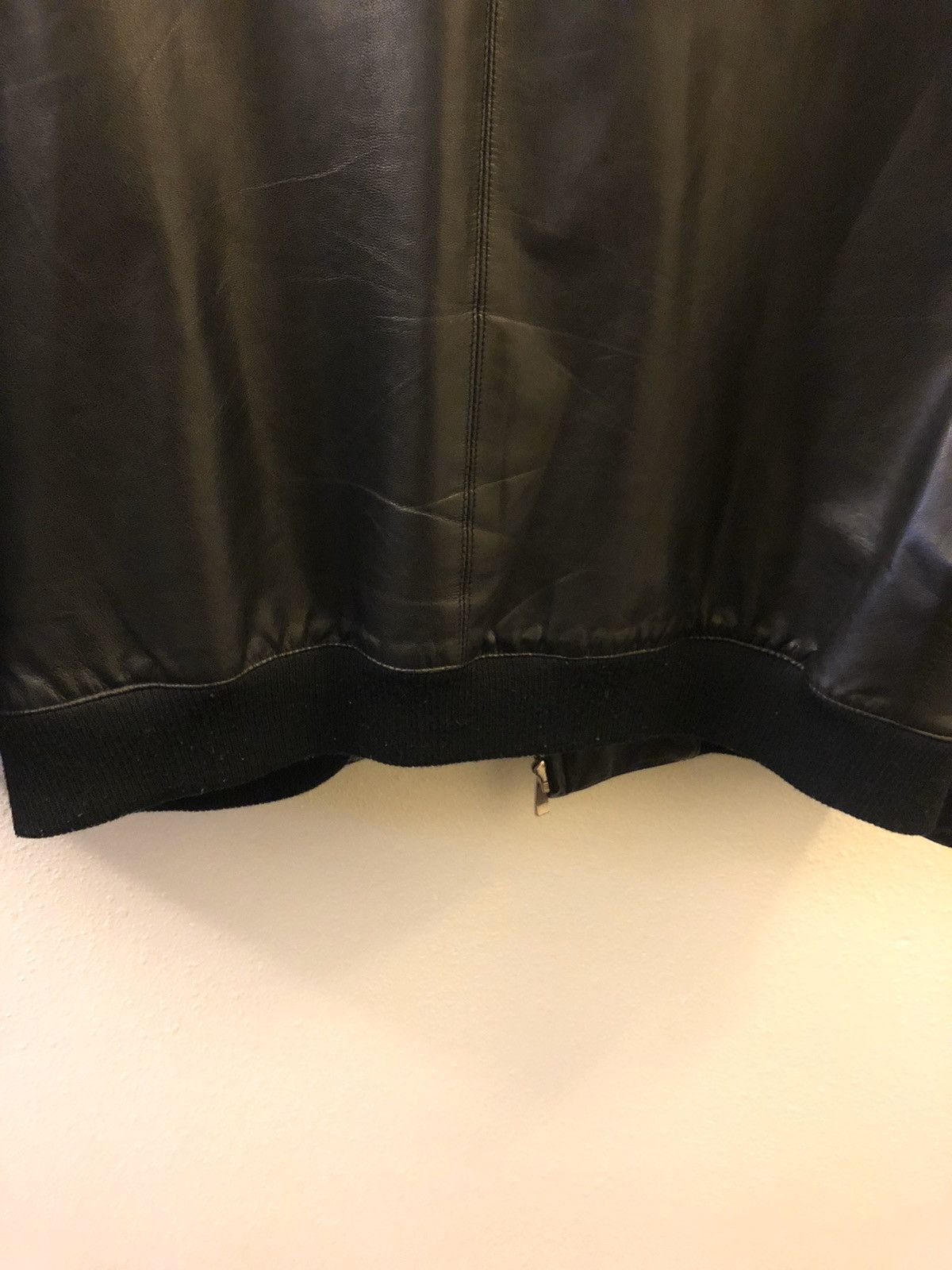 Kenneth Cole Large Waxy Goat Leather Jacket Size US L / EU 52-54 / 3 - 9 Thumbnail