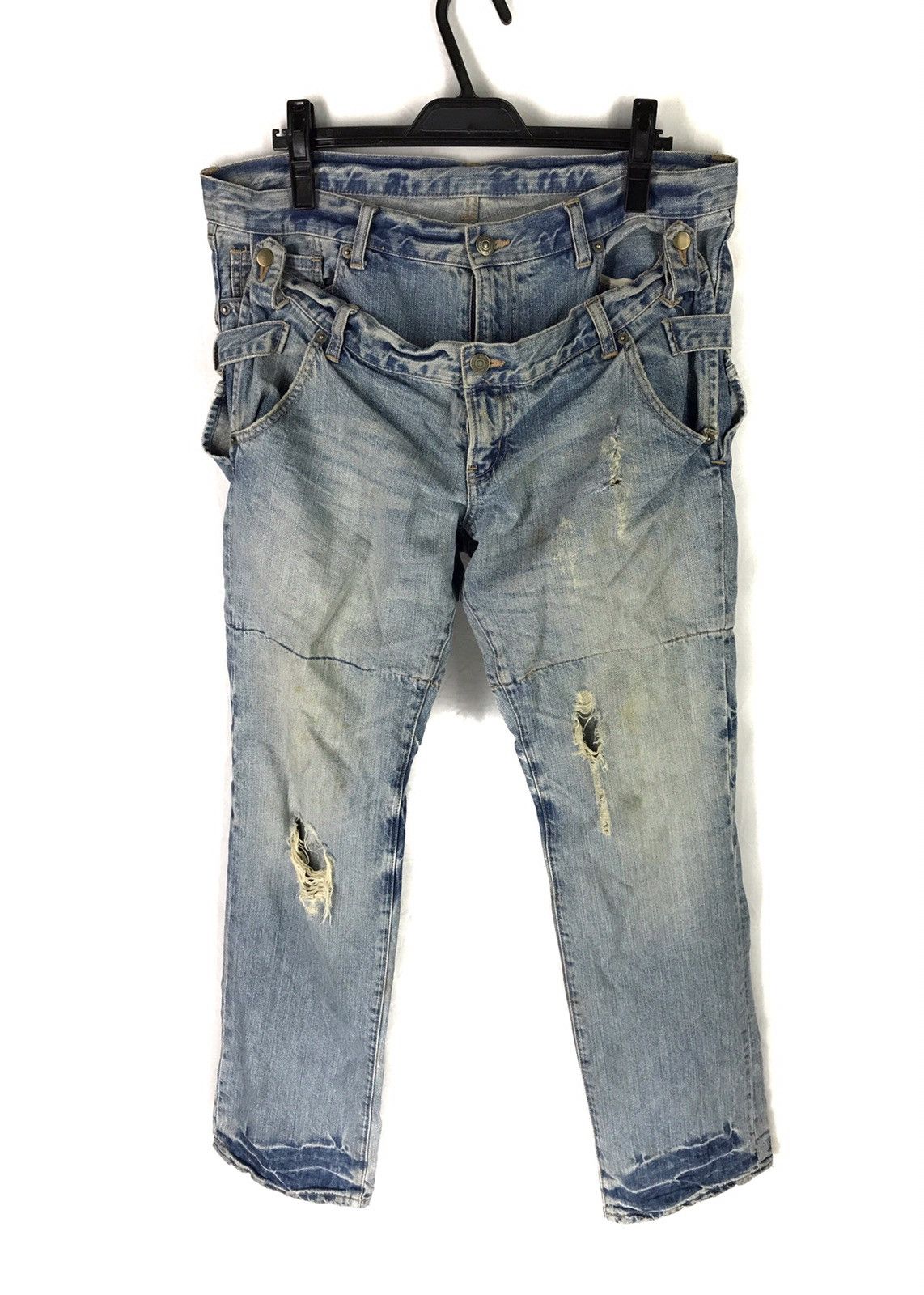 パンツ archive PPFM double waist denim pants PPFM double waist jeans — sickboyarchive.