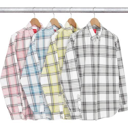 image of Supreme Pink Box Plaid Flannel Shirt in Pink Plaid, Men's (Size XL)