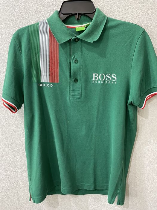 Polo hugo boss green hot sale