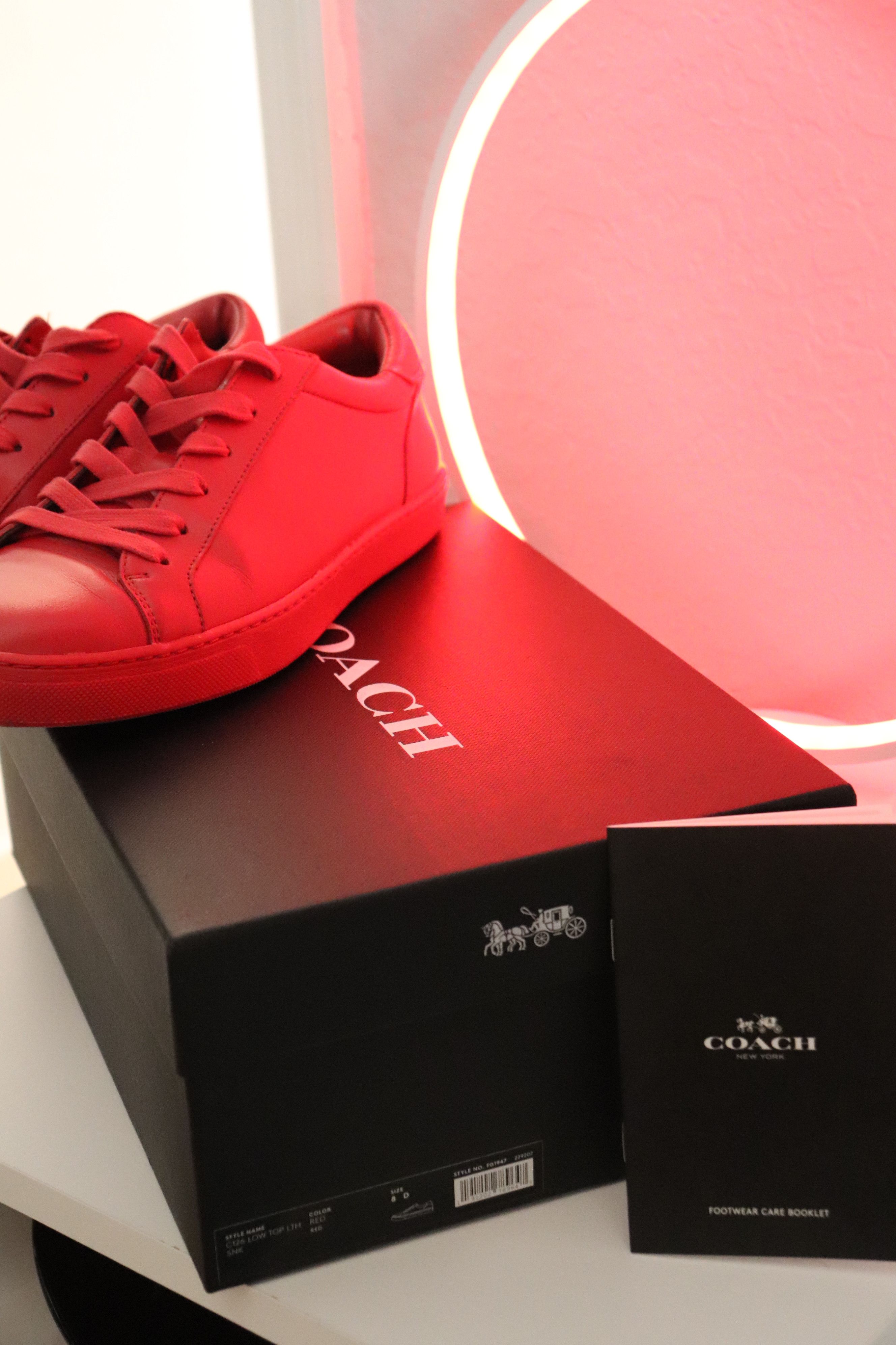 intelligens visuel Rejse Coach Red Coach Sneakers | Grailed