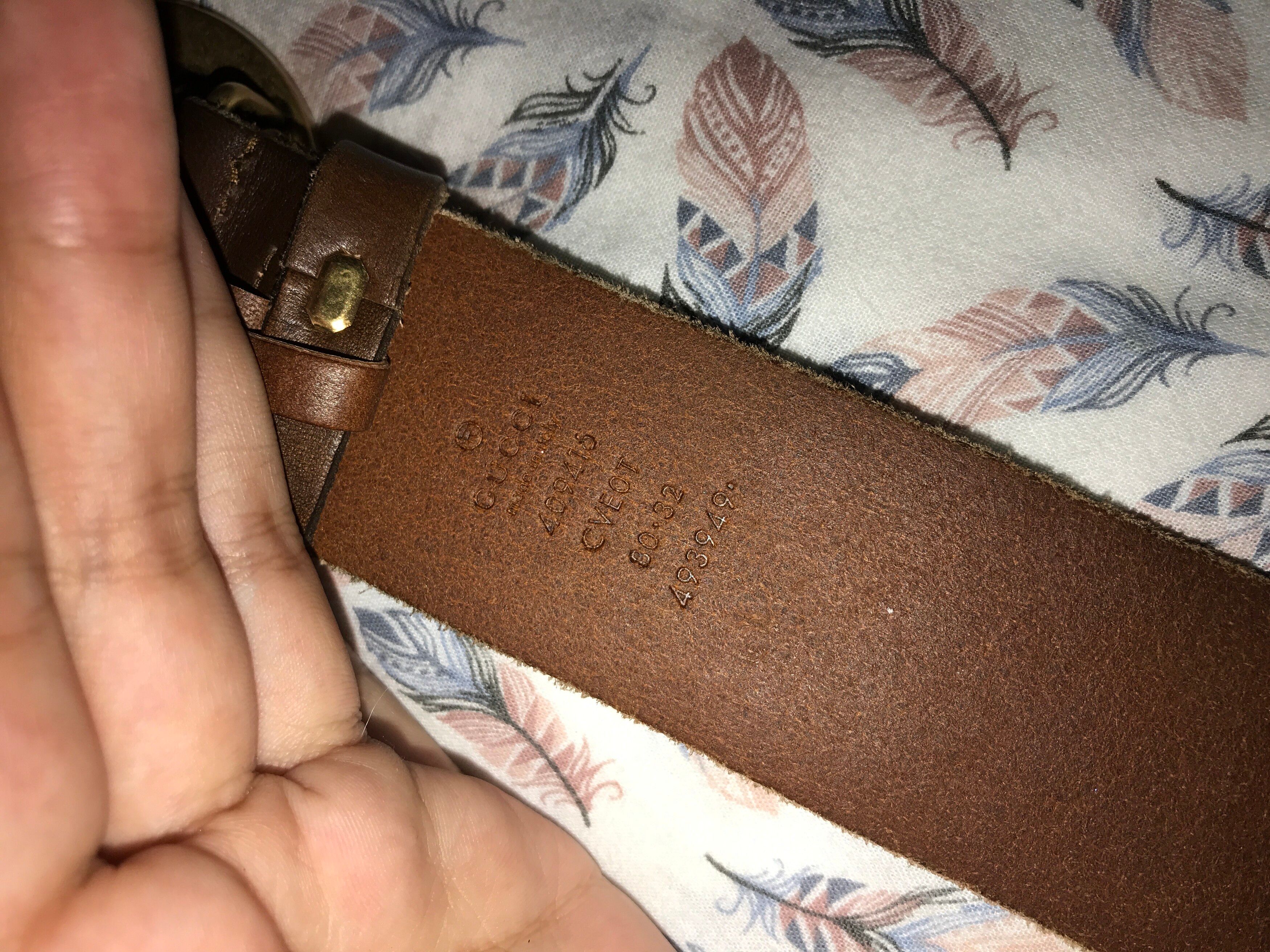 Gucci Gucci Brown Leather Belt Size 32 - 3 Preview