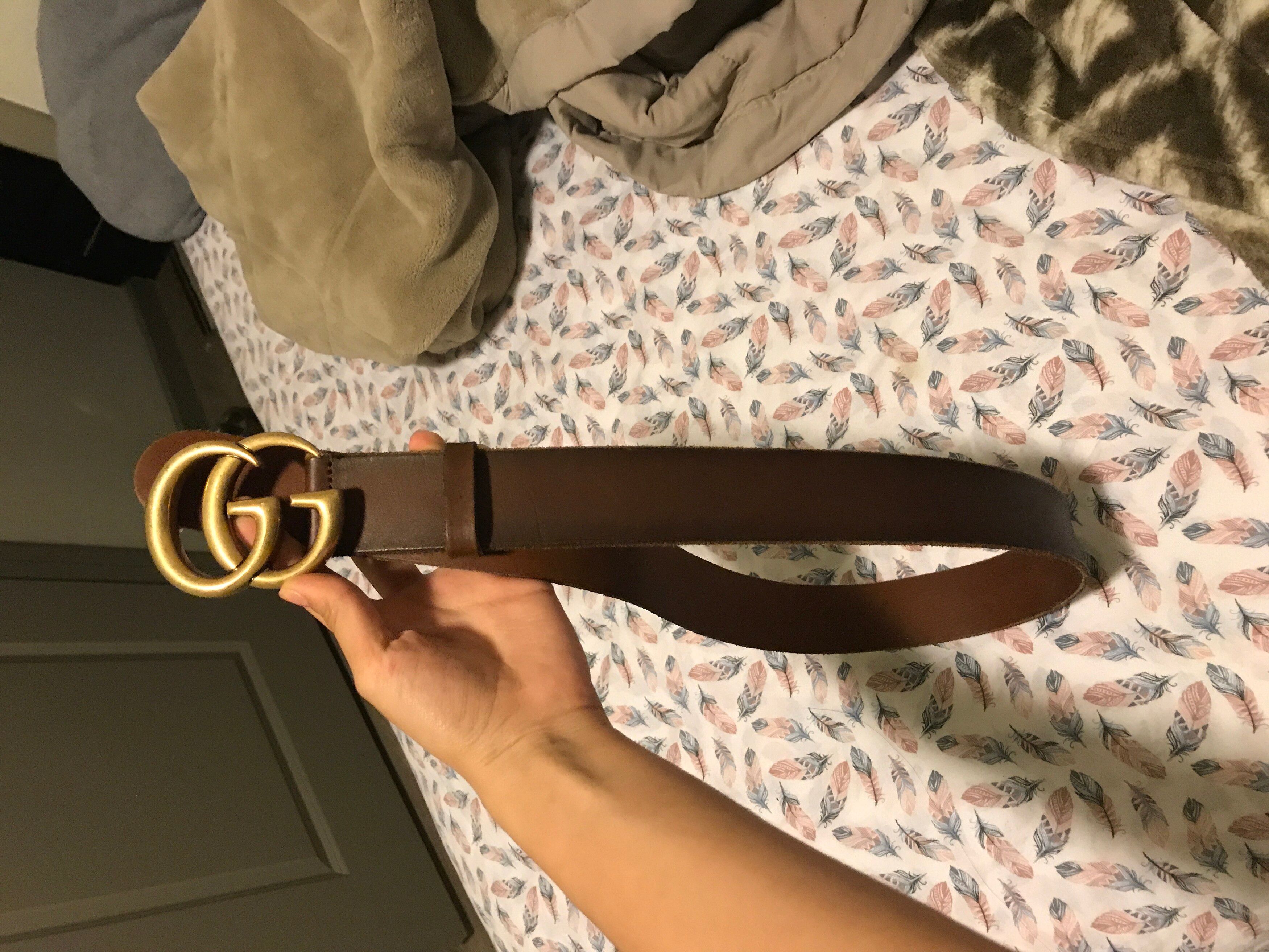 Gucci Gucci Brown Leather Belt Size 32 - 1 Preview