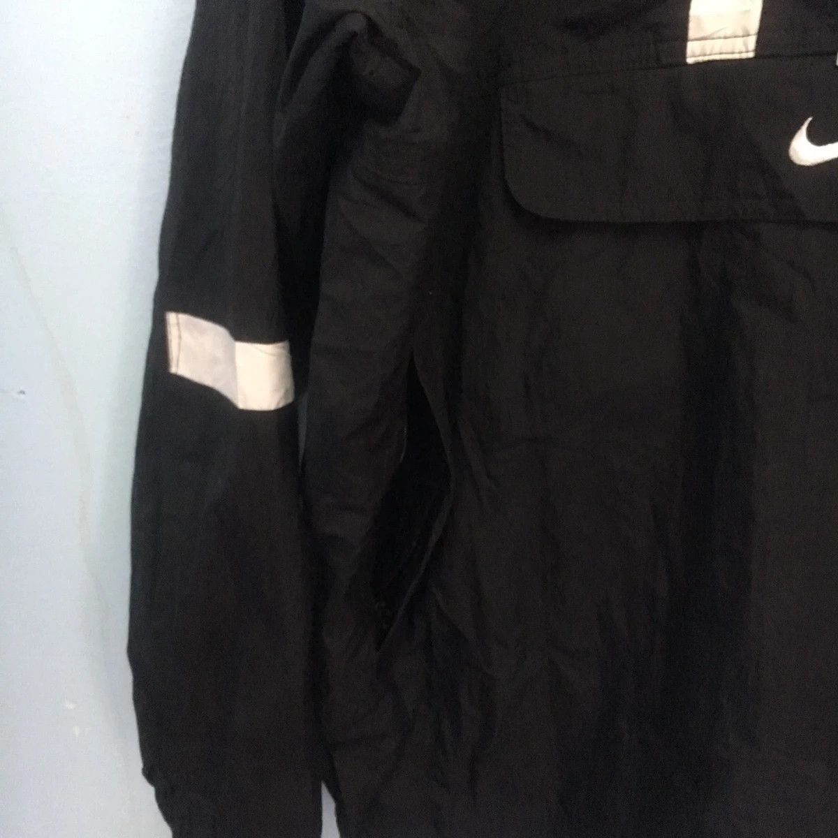 Nike × Vintage Vintage 90s Nike half zipper light jacket small logo Size US XL / EU 56 / 4 - 4 Thumbnail