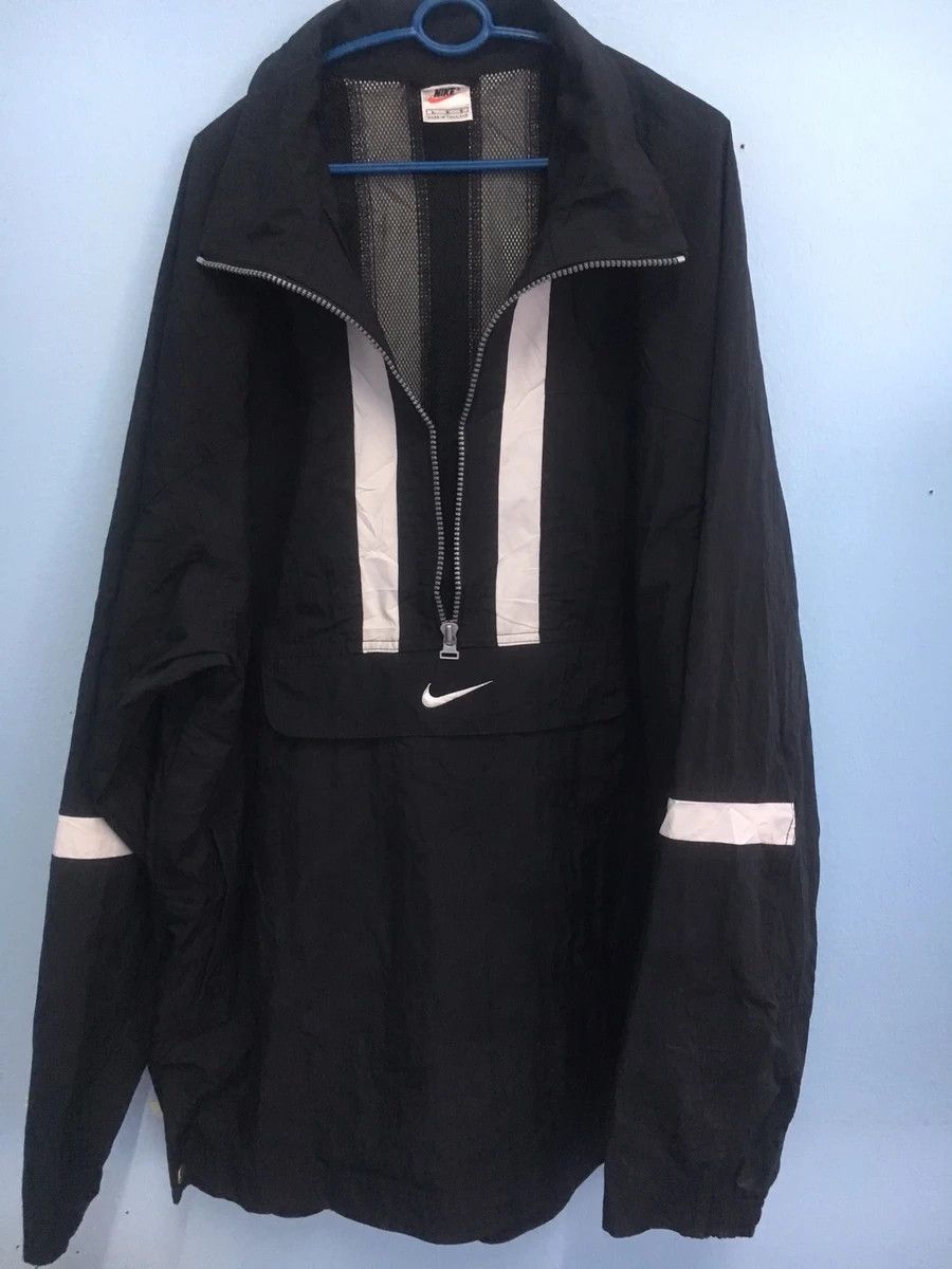 Nike × Vintage Vintage 90s Nike half zipper light jacket small logo Size US XL / EU 56 / 4 - 11 Thumbnail