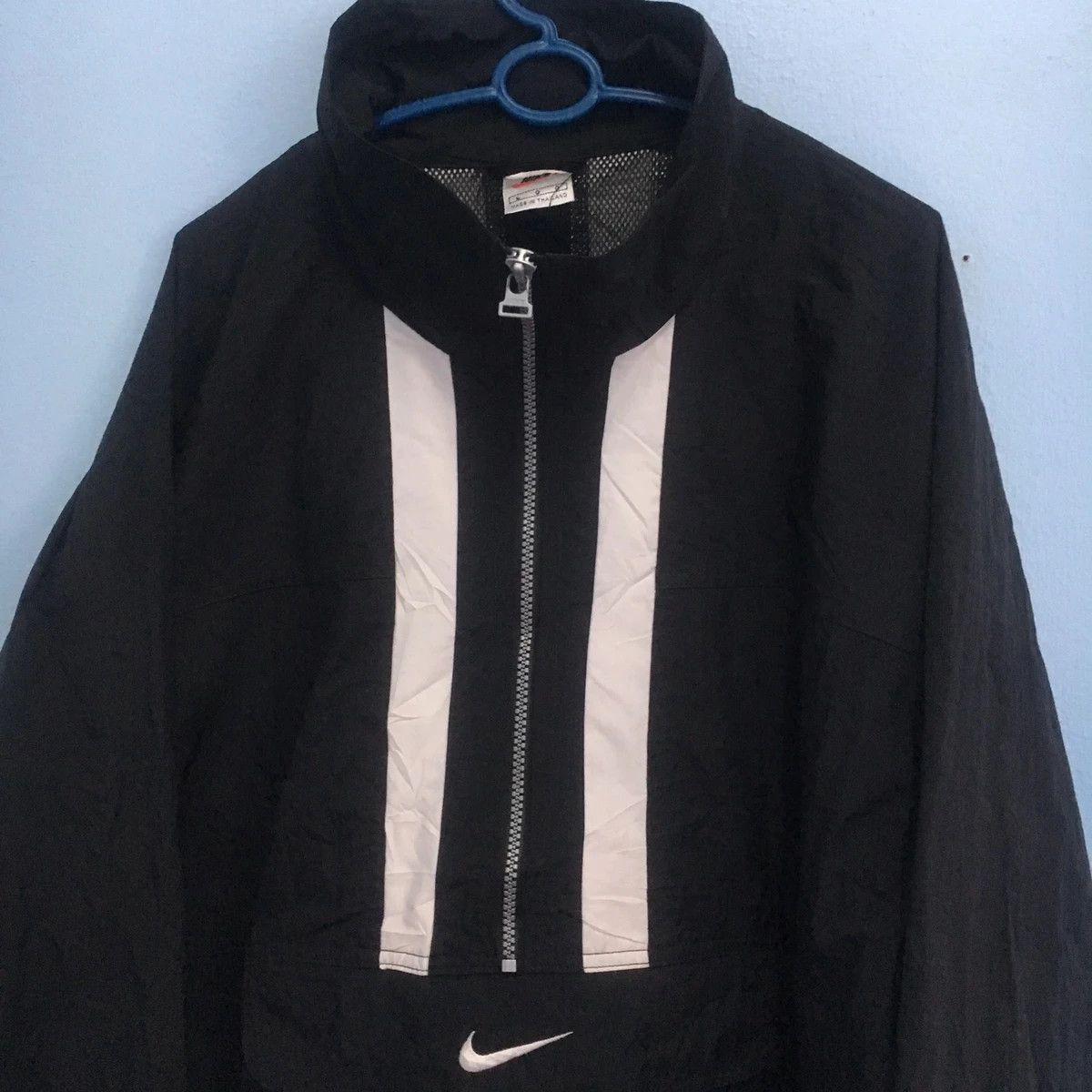 Nike × Vintage Vintage 90s Nike half zipper light jacket small logo Size US XL / EU 56 / 4 - 14 Thumbnail