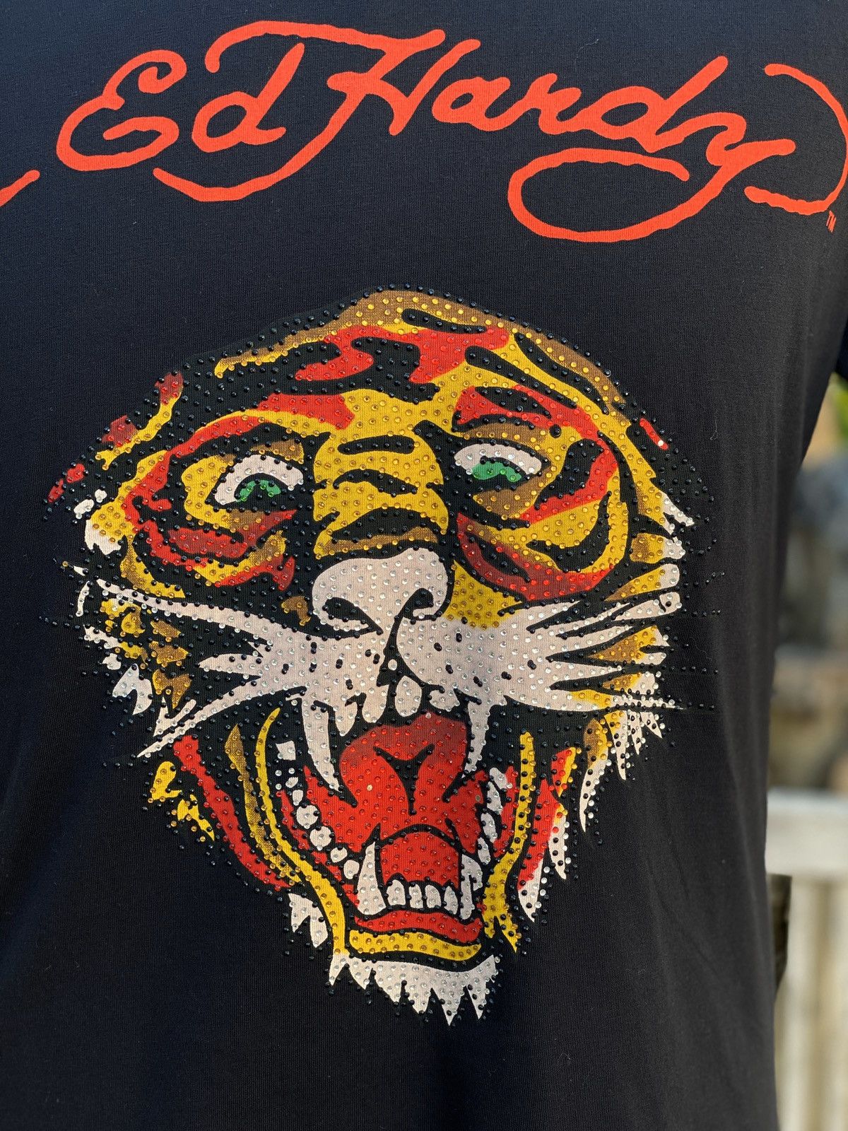 Tiger motive with bead by Ed HARDY