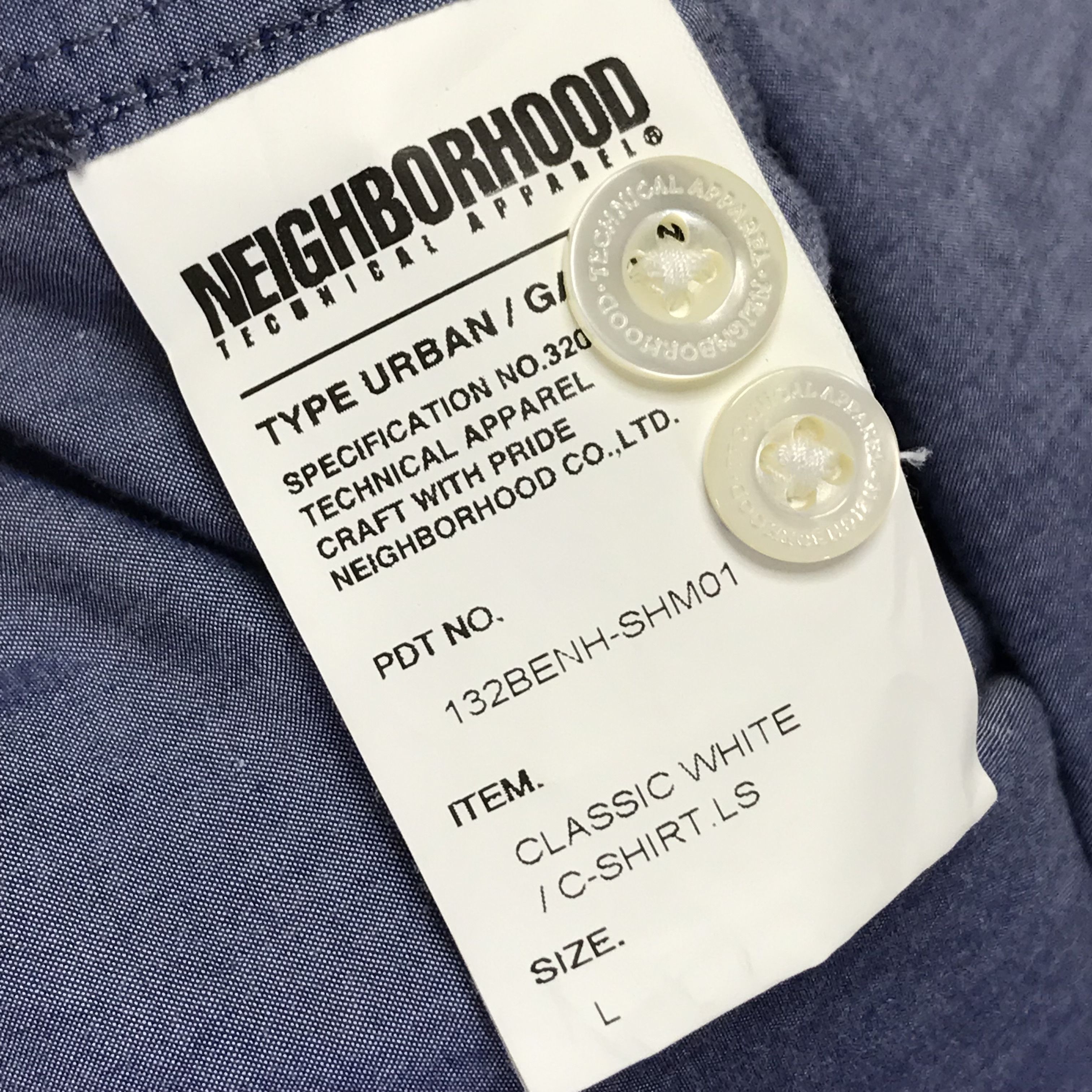 Neighborhood [L] NEIGHBORHOOD 13AW CLASSIC C-SHIRT BLUE Size US L / EU 52-54 / 3 - 12 Thumbnail