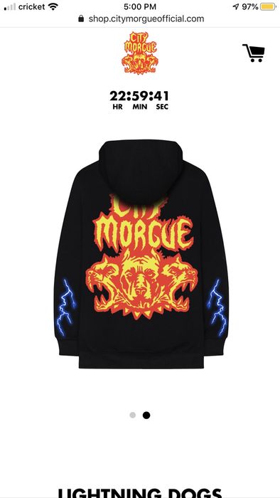 Band Tees City Morgue Lightning Dogs Hoodie Grailed