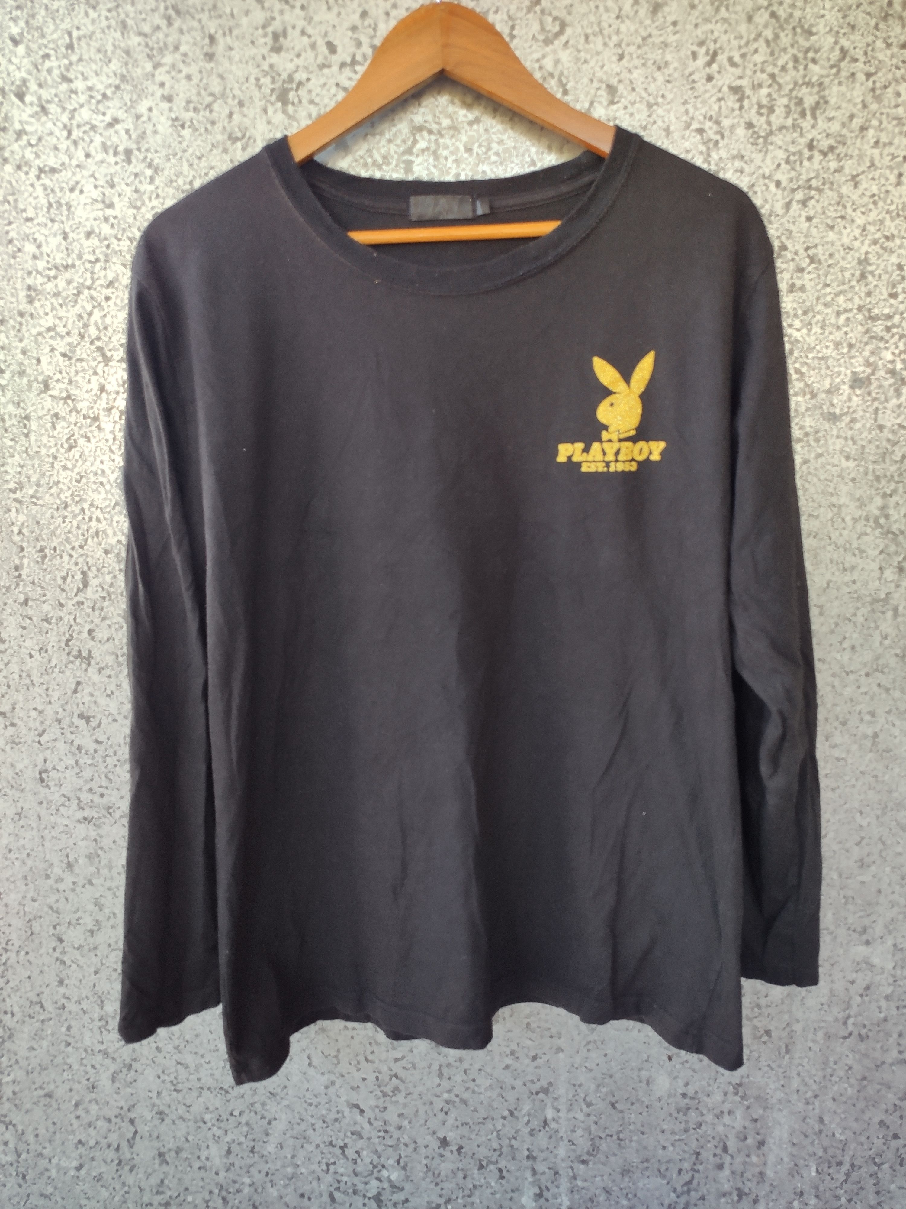 Playboy Playboy long sleeve t shirt big logo Size US M / EU 48-50 / 2 - 2 Thumbnail