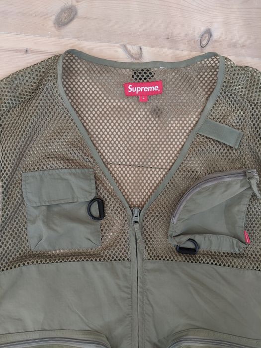 Supreme Supreme mesh fishing vest cargo green | Grailed