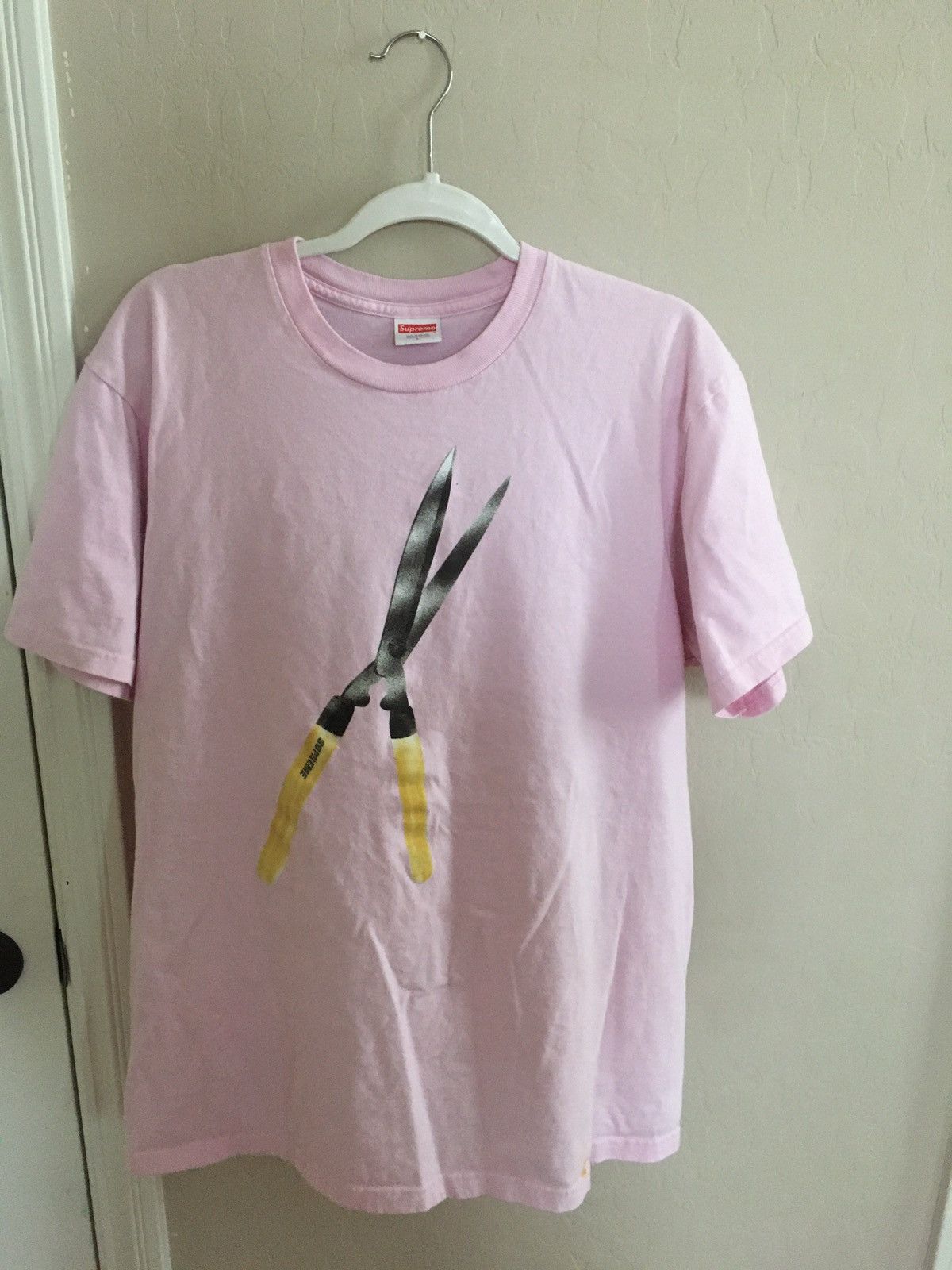 Supreme Shears Tee In Light Pink Grailed
