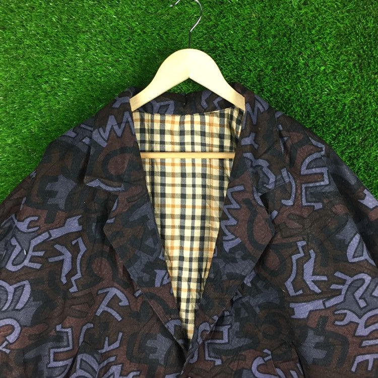 Japanese Brand Vintage Fullprint Wool Jacket Nice Design Size US XXL / EU 58 / 5 - 4 Thumbnail