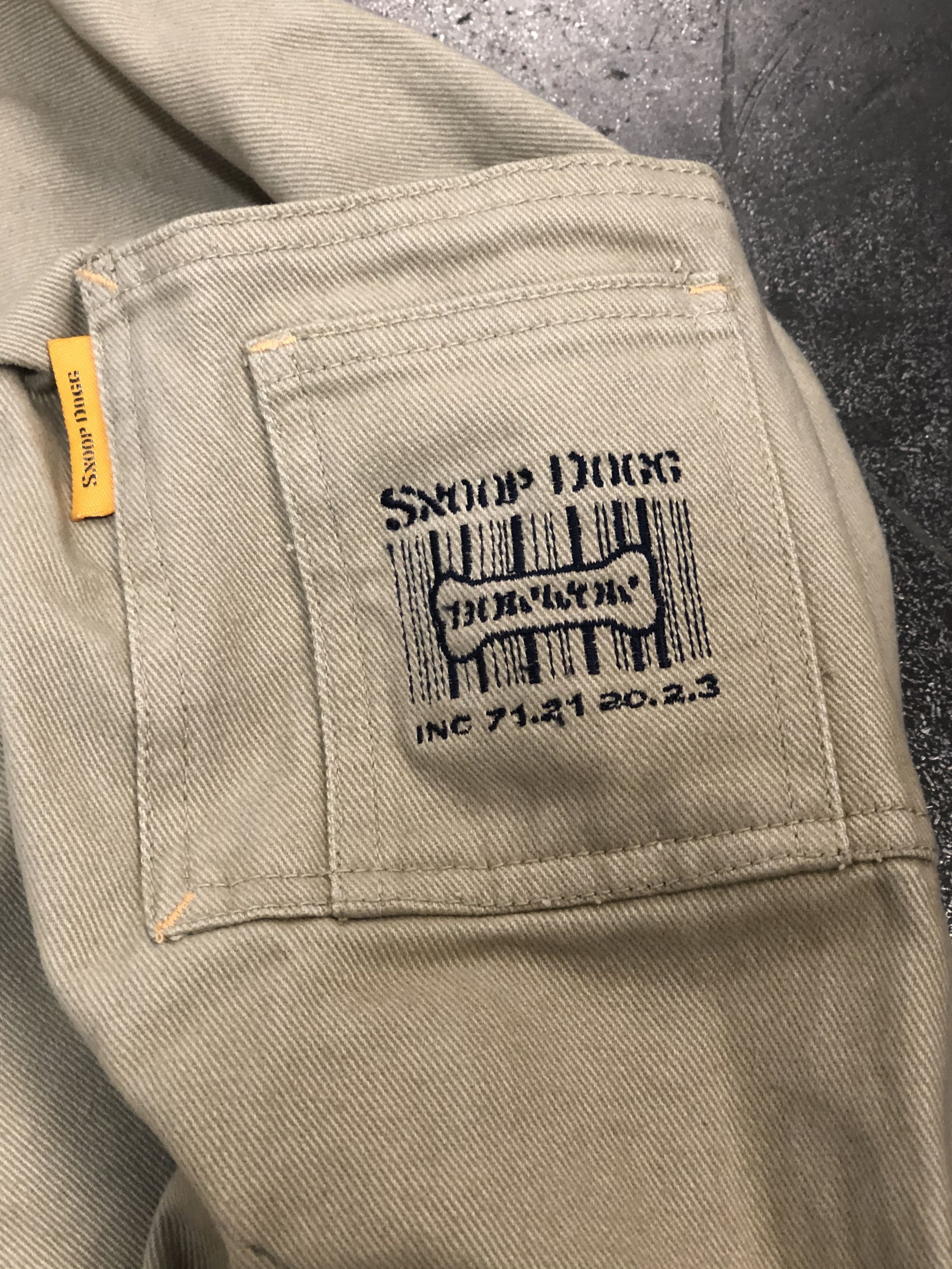Snoop Dogg × Vintage Vintage 90s Snoop Dogg Khaki Denim Jacket 