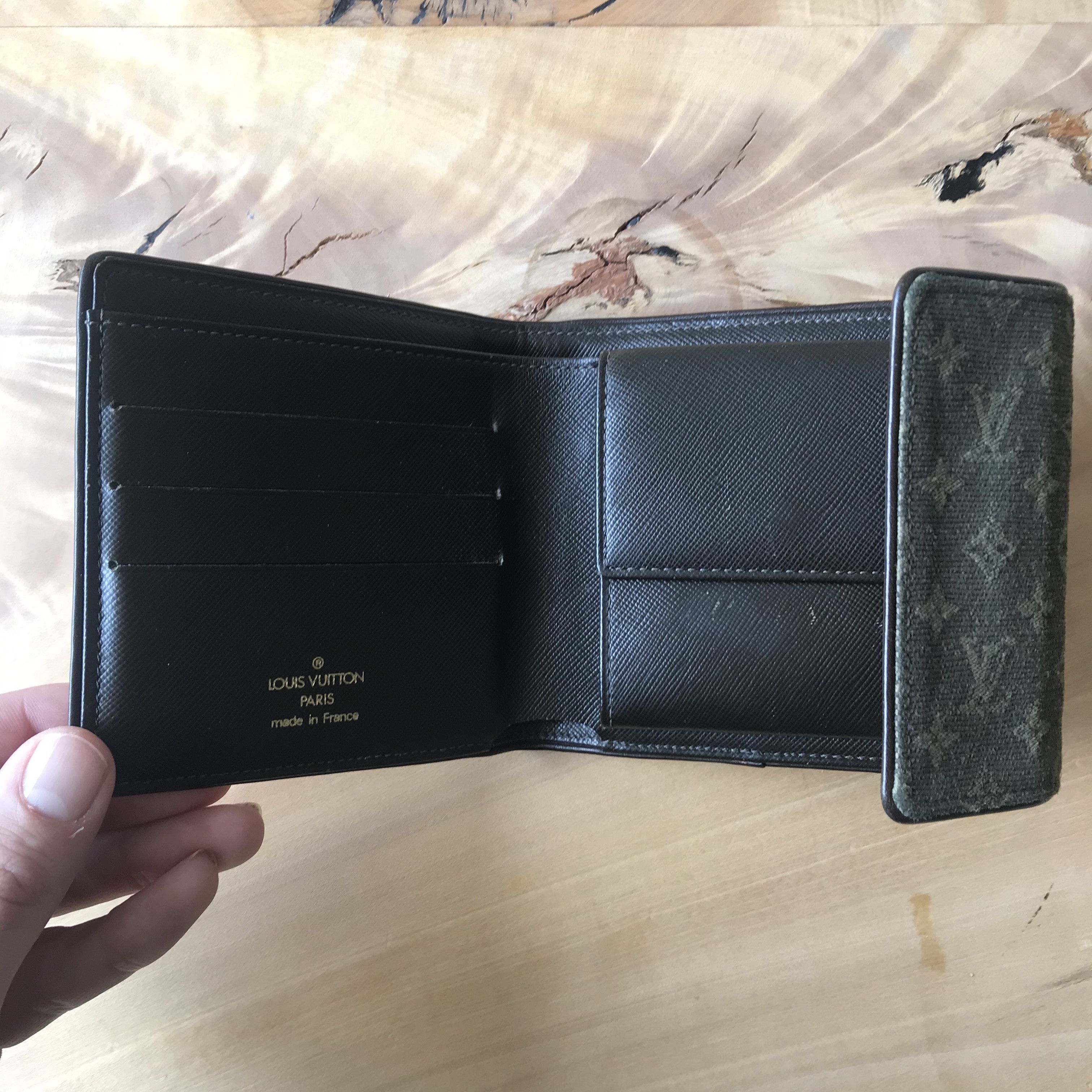 Louis Vuitton LOUIS VUITTON Blue Denim Monogram Denim Wallet Size ONE SIZE - 2 Thumbnail