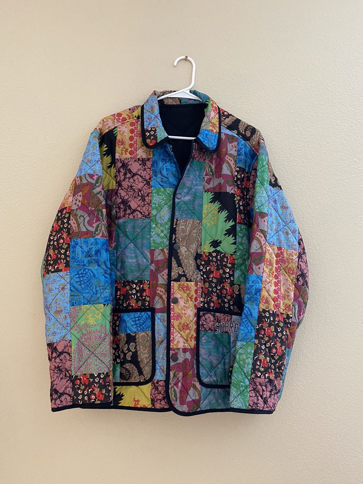 Supreme Supreme Reversible Quilted Patchwork Jacket | Grailed