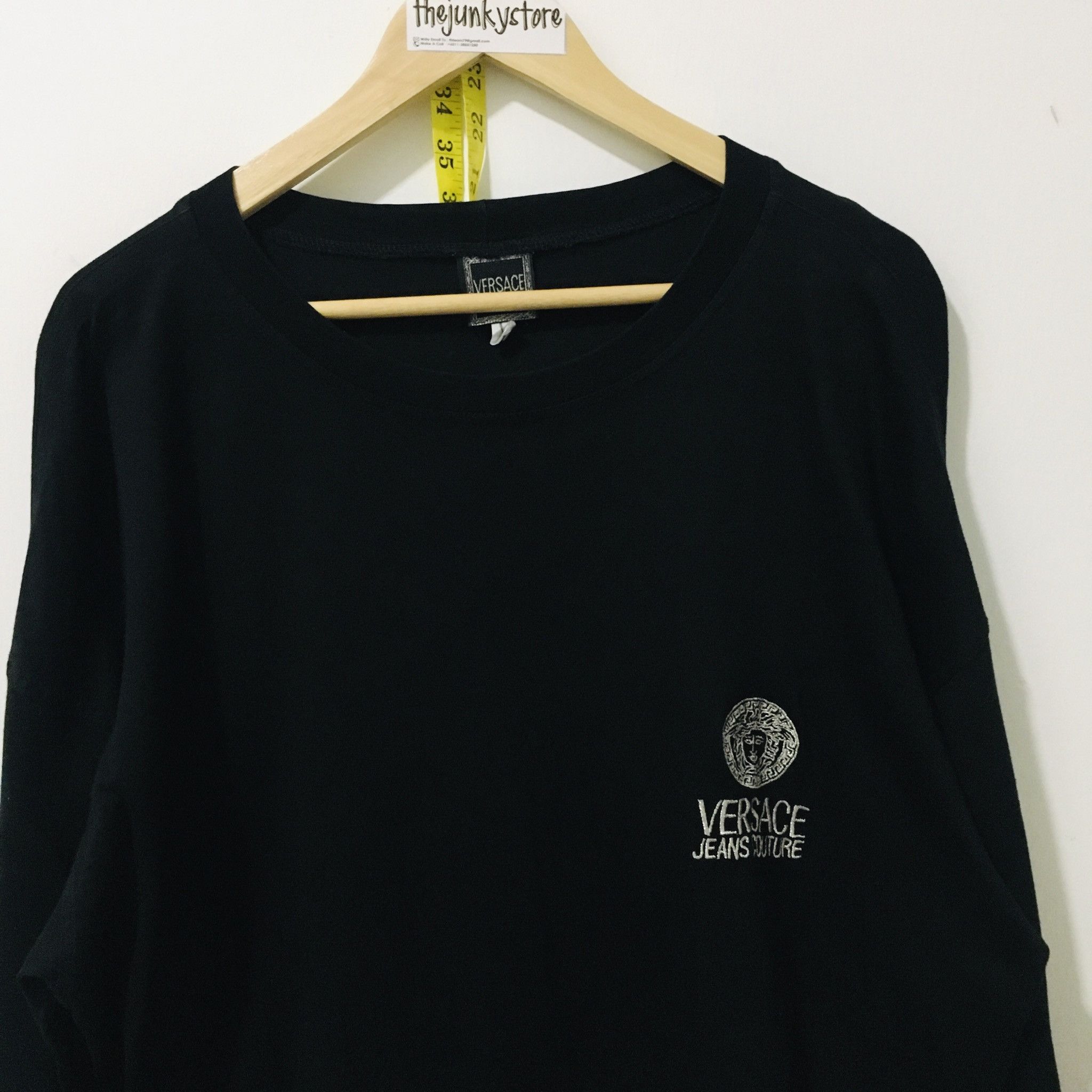 Versace Jeans Couture × Vintage Vintage x Versace Jeans Couture Embroidery Logo Long Sleeve Size US XXL / EU 58 / 5 - 2 Thumbnail