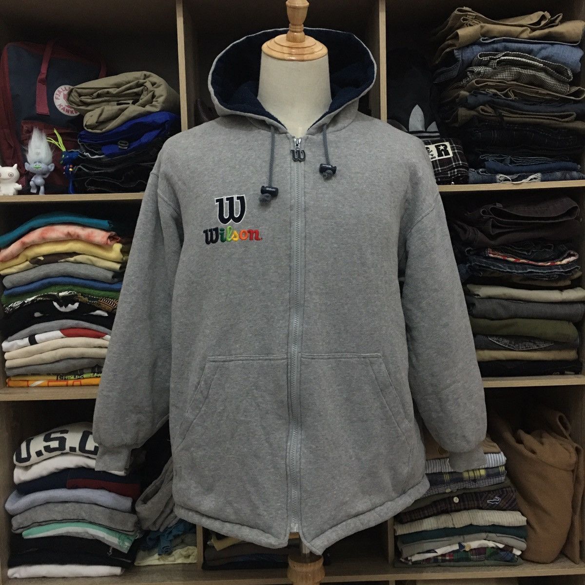 Rare Vintage Wilson Embroided Logo Hoodie
