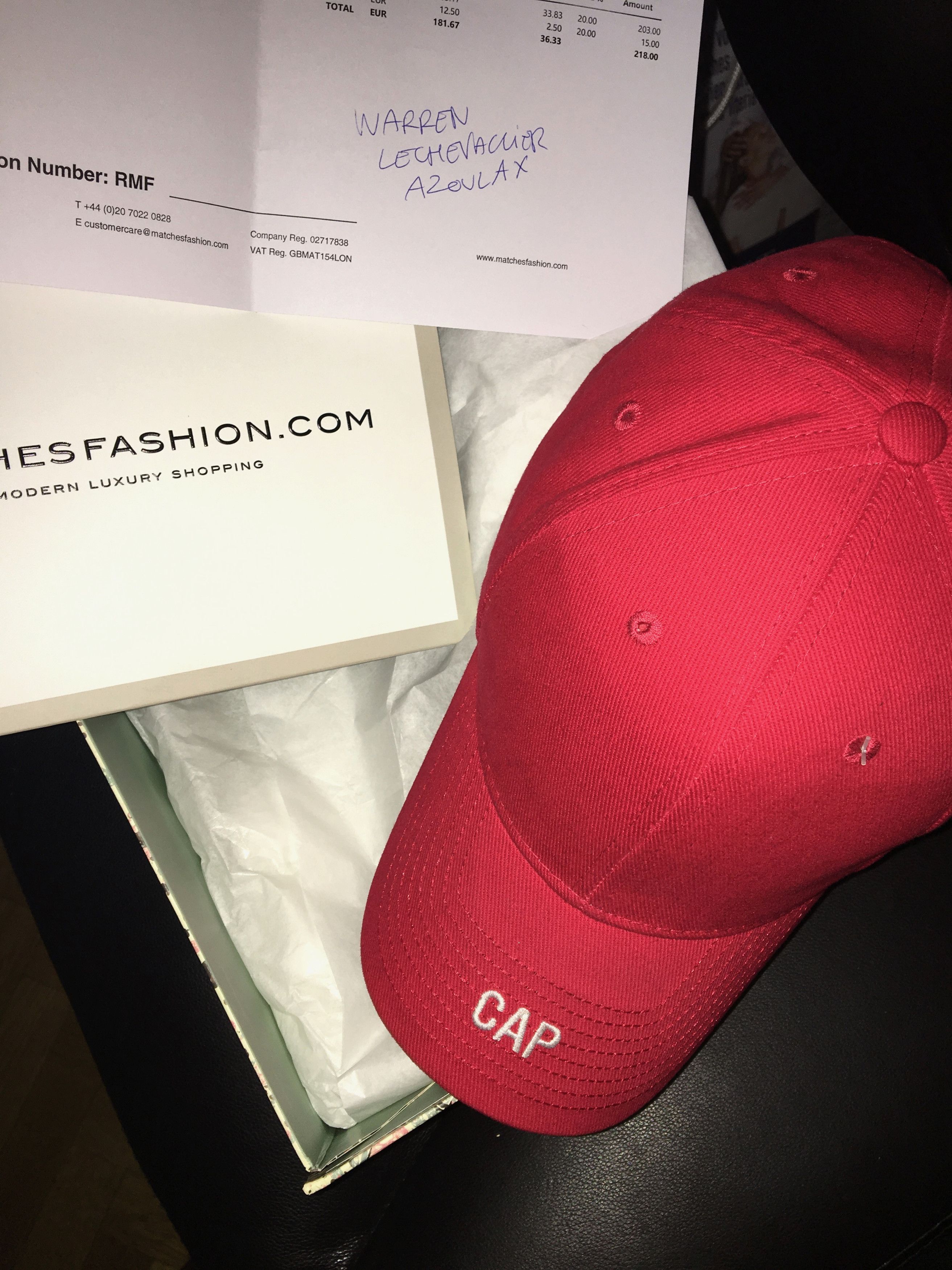 VETEMENTS OFFICIAL FAKE 刺繍CAP Vetements CAP VETEMENTS 