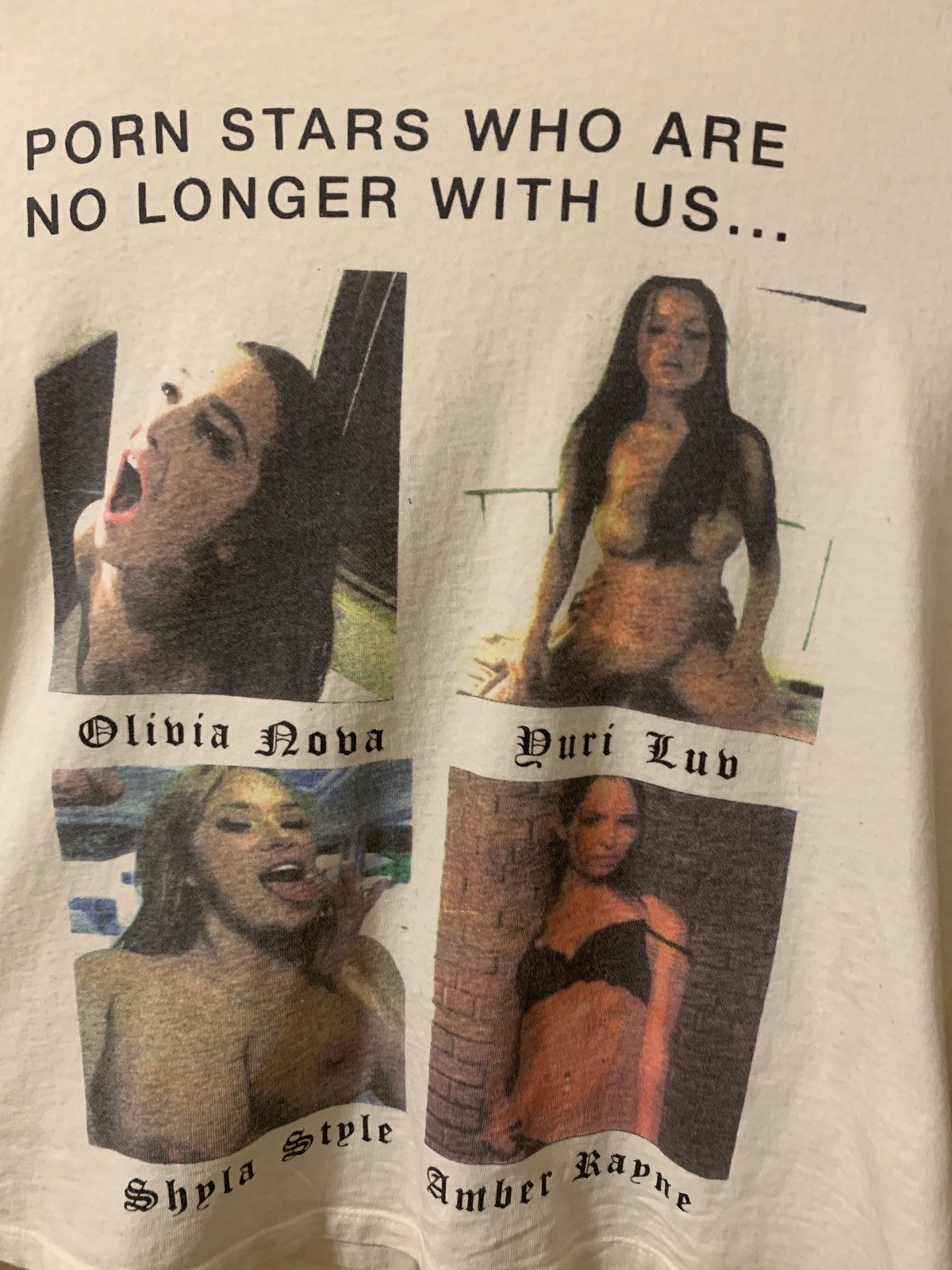 Enfants Riches Deprimes Pornstars Who Are No Longer With Us T-Shirt |  Grailed