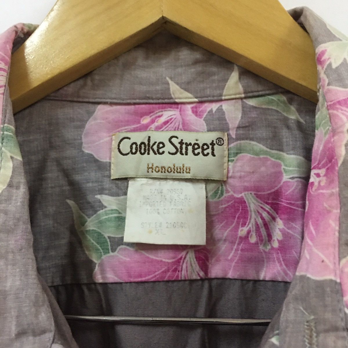 Vintage Vtg Cooke Street Floral Hawaiian Shirt Size US XL / EU 56 / 4 - 4 Thumbnail