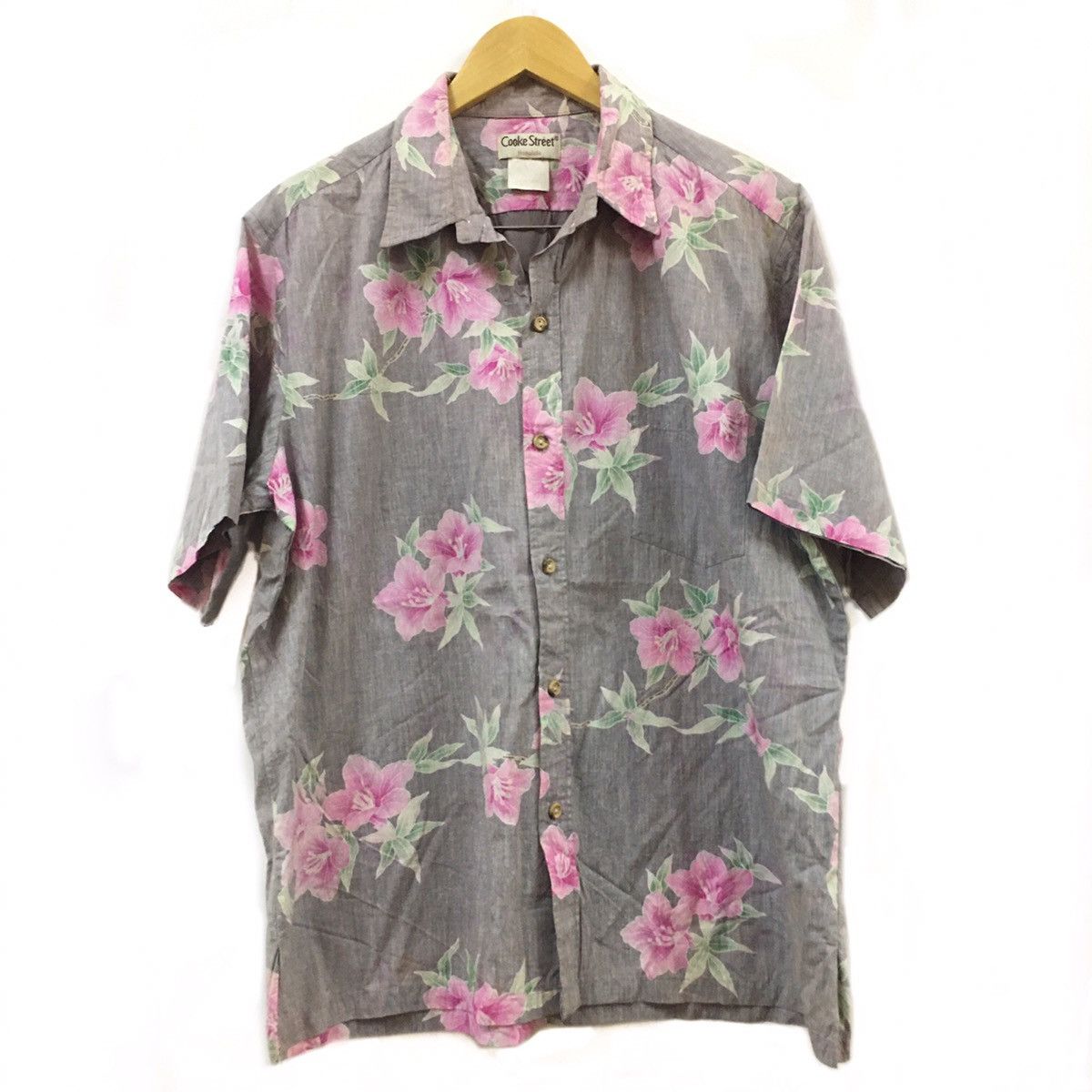 Vintage Vtg Cooke Street Floral Hawaiian Shirt Size US XL / EU 56 / 4 - 1 Thumbnail