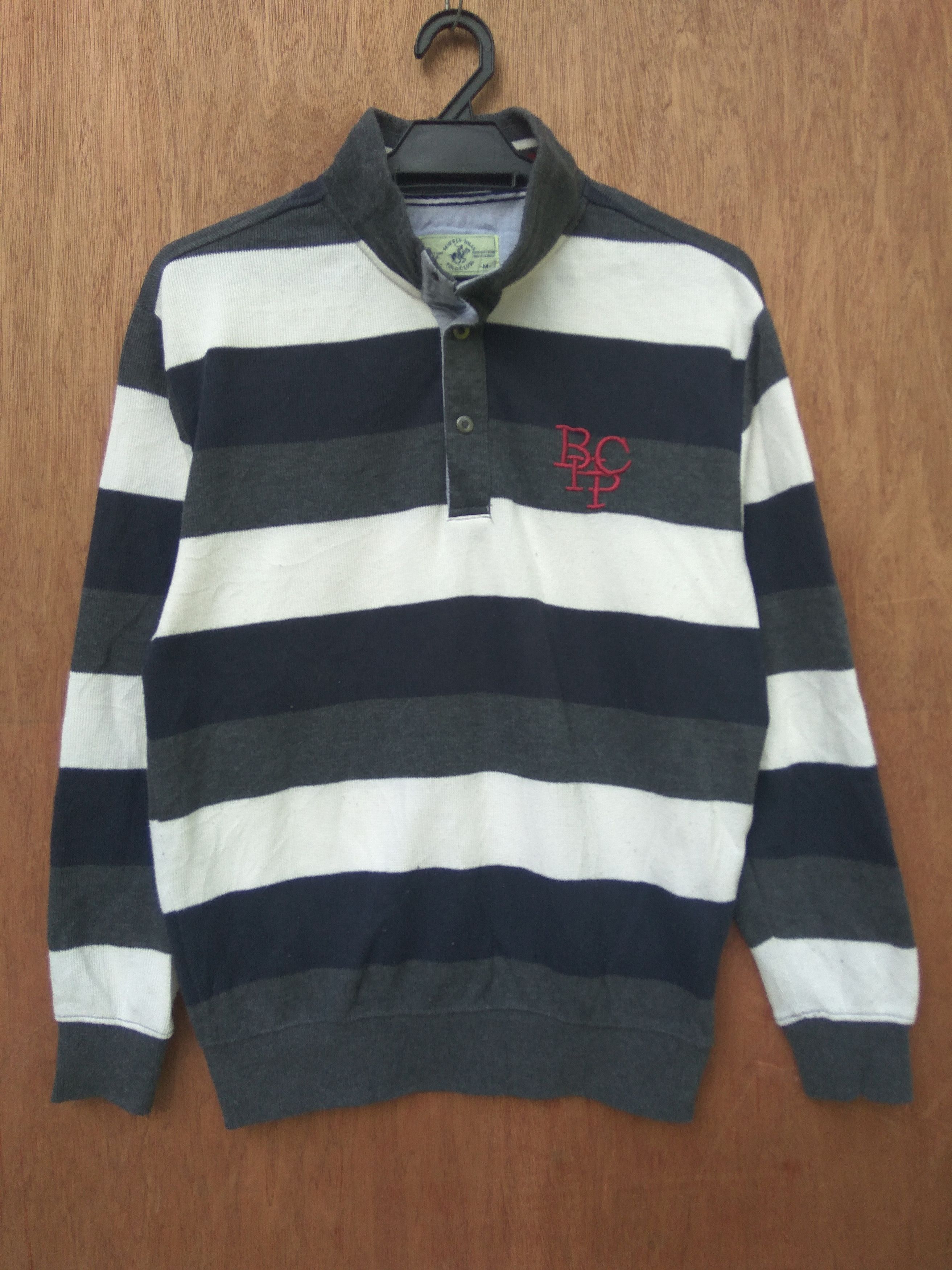 Beverly Hills Polo Club SANTA BARBARA POLO & RACQUET SWEATSHIRT PULLOVER CREWNECK Size US M / EU 48-50 / 2 - 1 Thumbnail