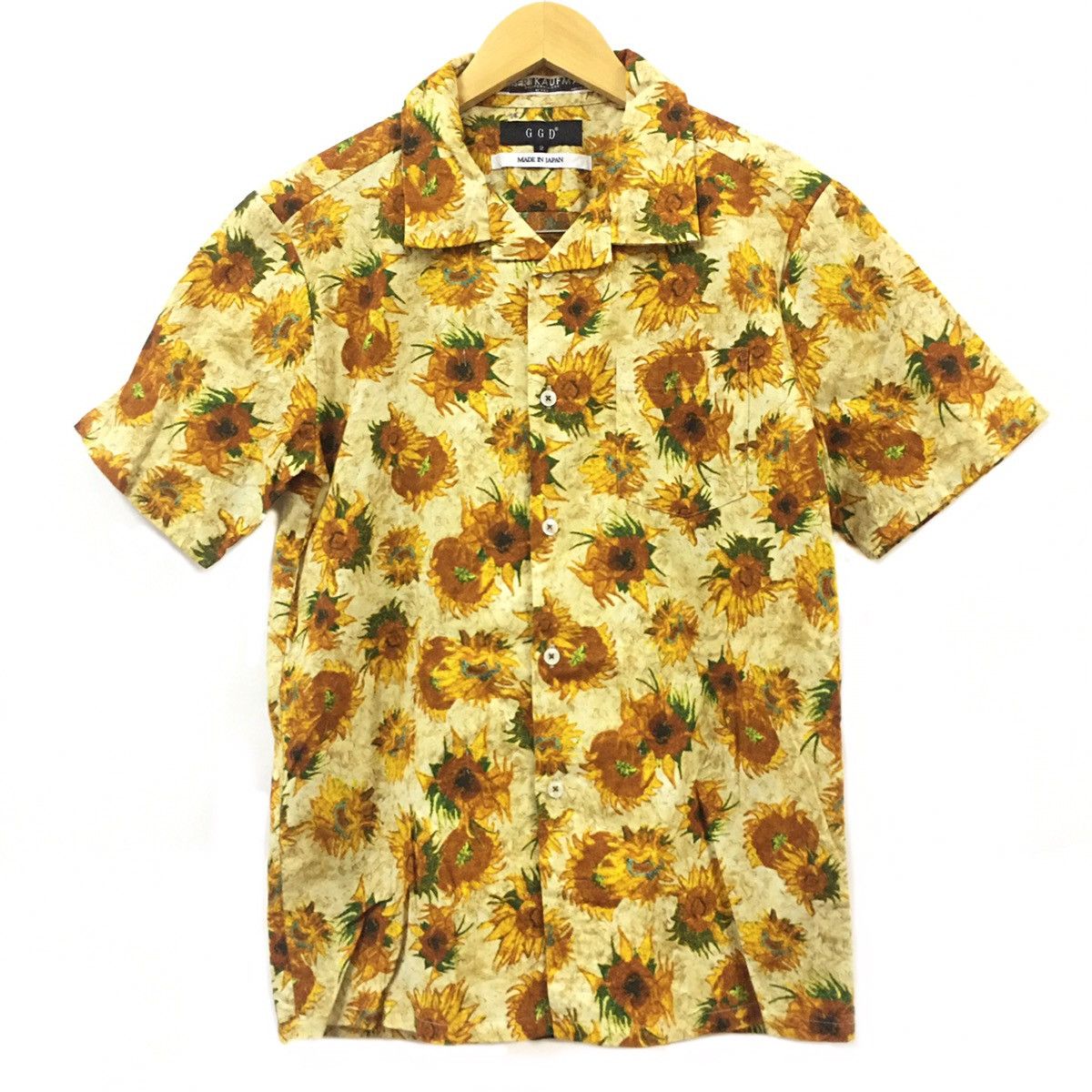Japanese Brand Robert Kaufman x GGD Japan Van Gogh Sunflower Motif Shirt Size US S / EU 44-46 / 1 - 1 Thumbnail