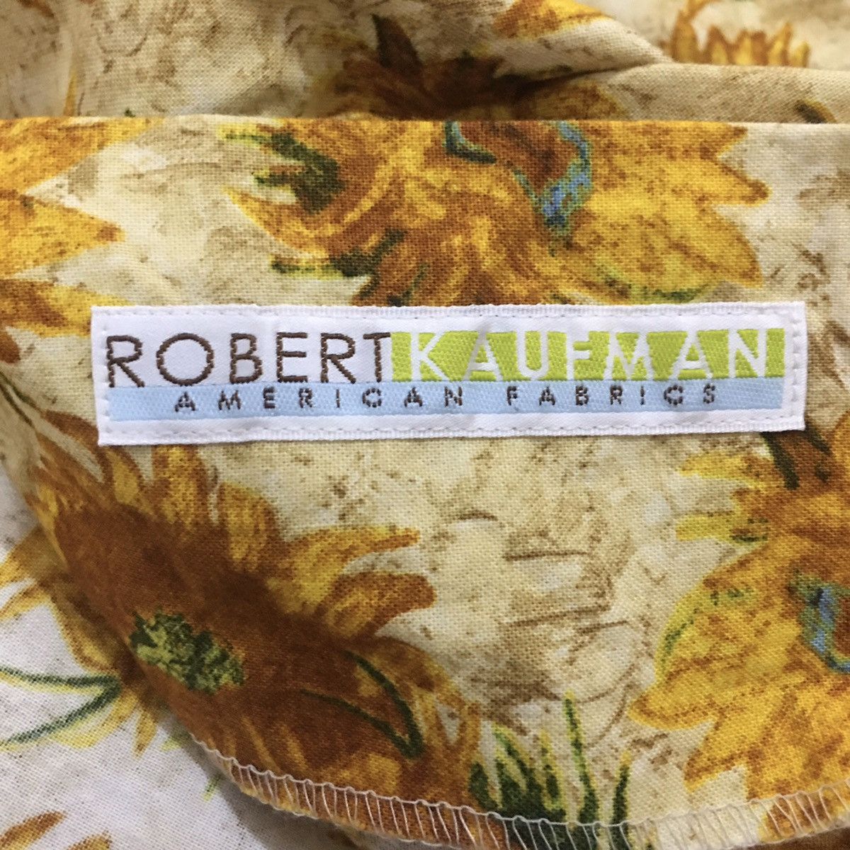 Japanese Brand Robert Kaufman x GGD Japan Van Gogh Sunflower Motif Shirt Size US S / EU 44-46 / 1 - 7 Thumbnail