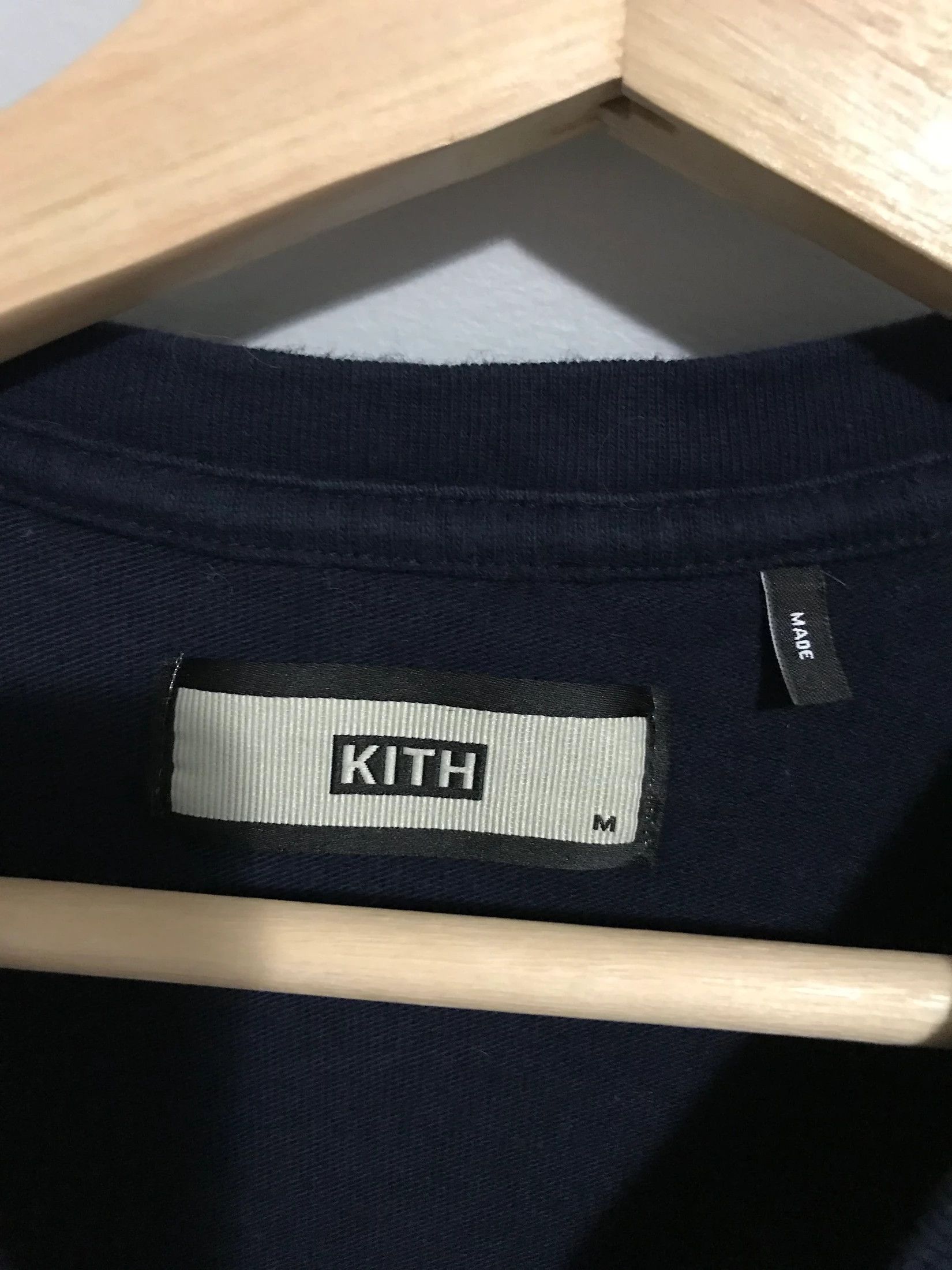 Kith KITH Navy / Navy Box Logo Tee Size US M / EU 48-50 / 2 - 3 Thumbnail