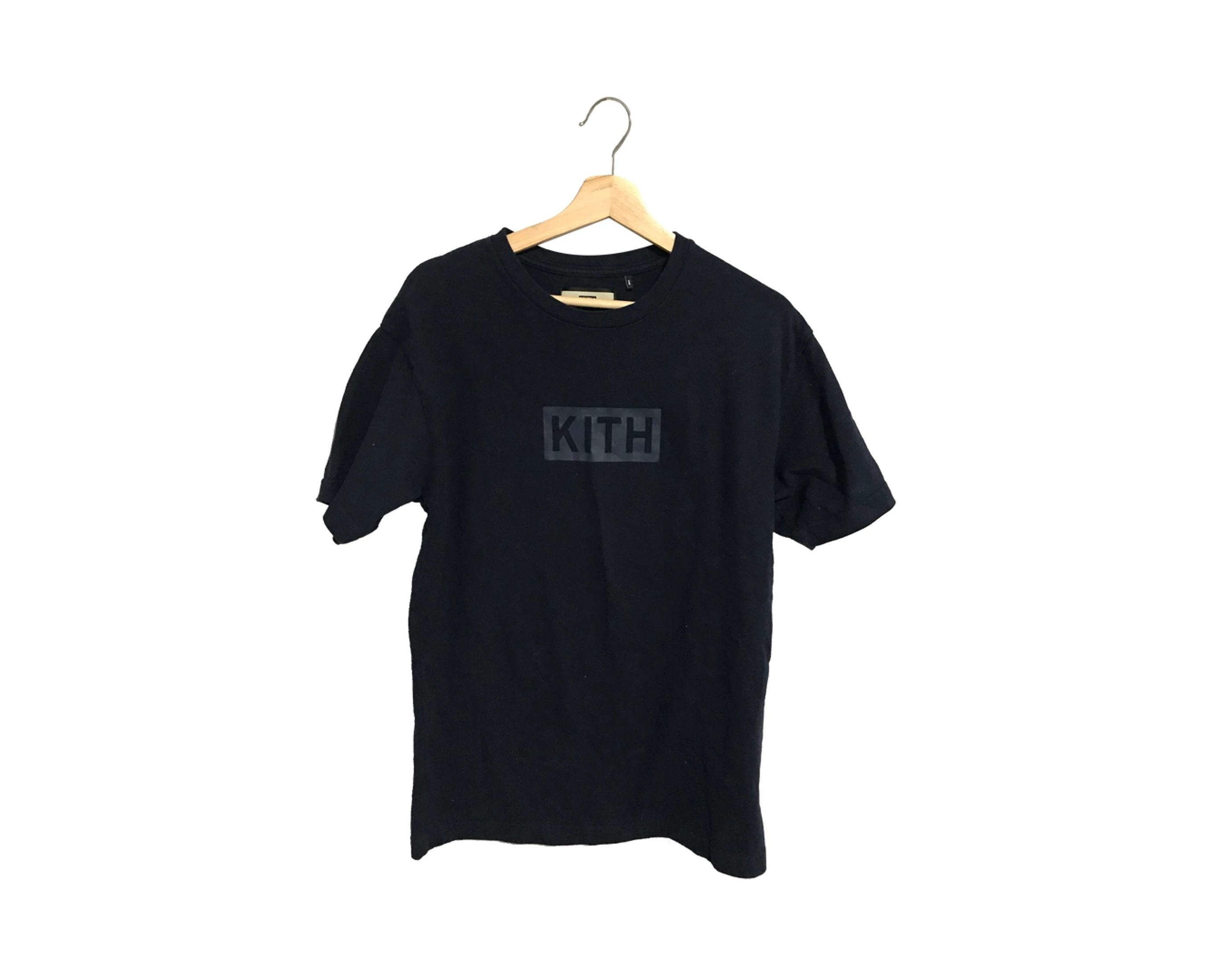 Kith KITH Navy / Navy Box Logo Tee Size US M / EU 48-50 / 2 - 1 Thumbnail