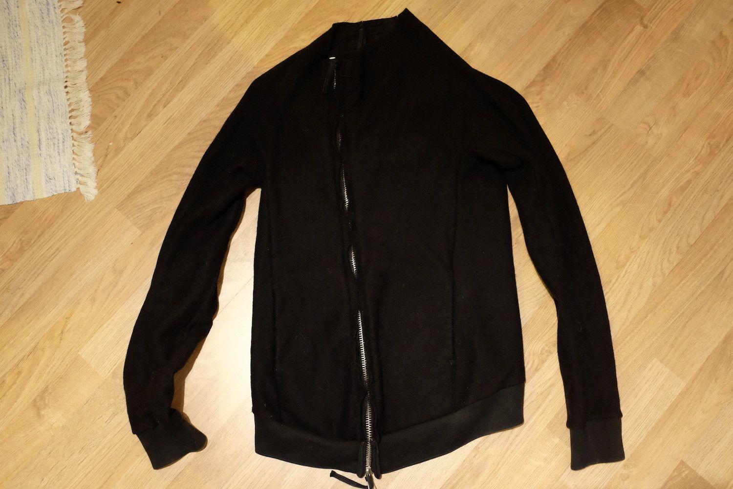 Boiled Wool Zip-Up