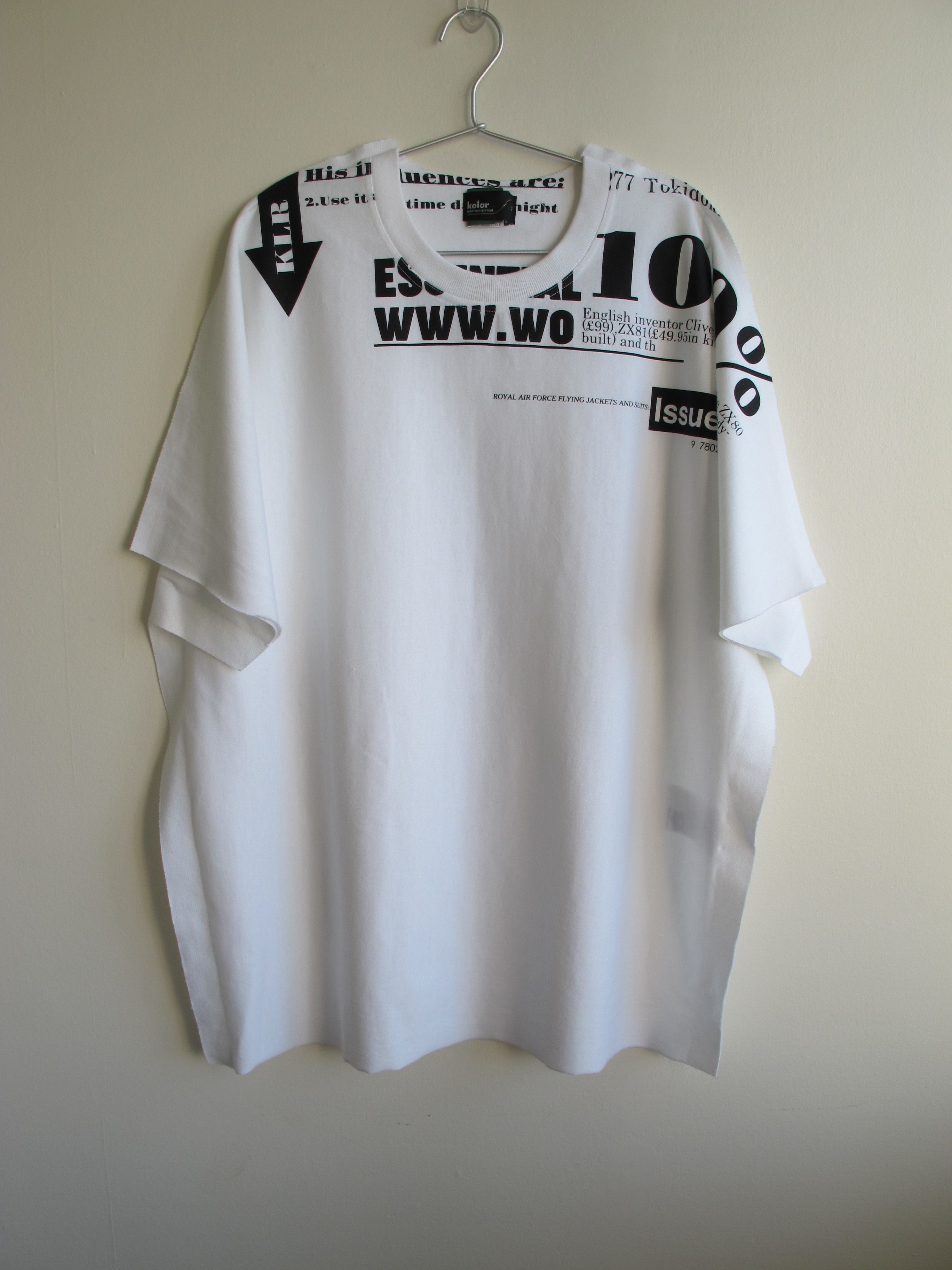 KOLOR OVERSIZED SLOGAN TSHIRT BNWT ONESIZE