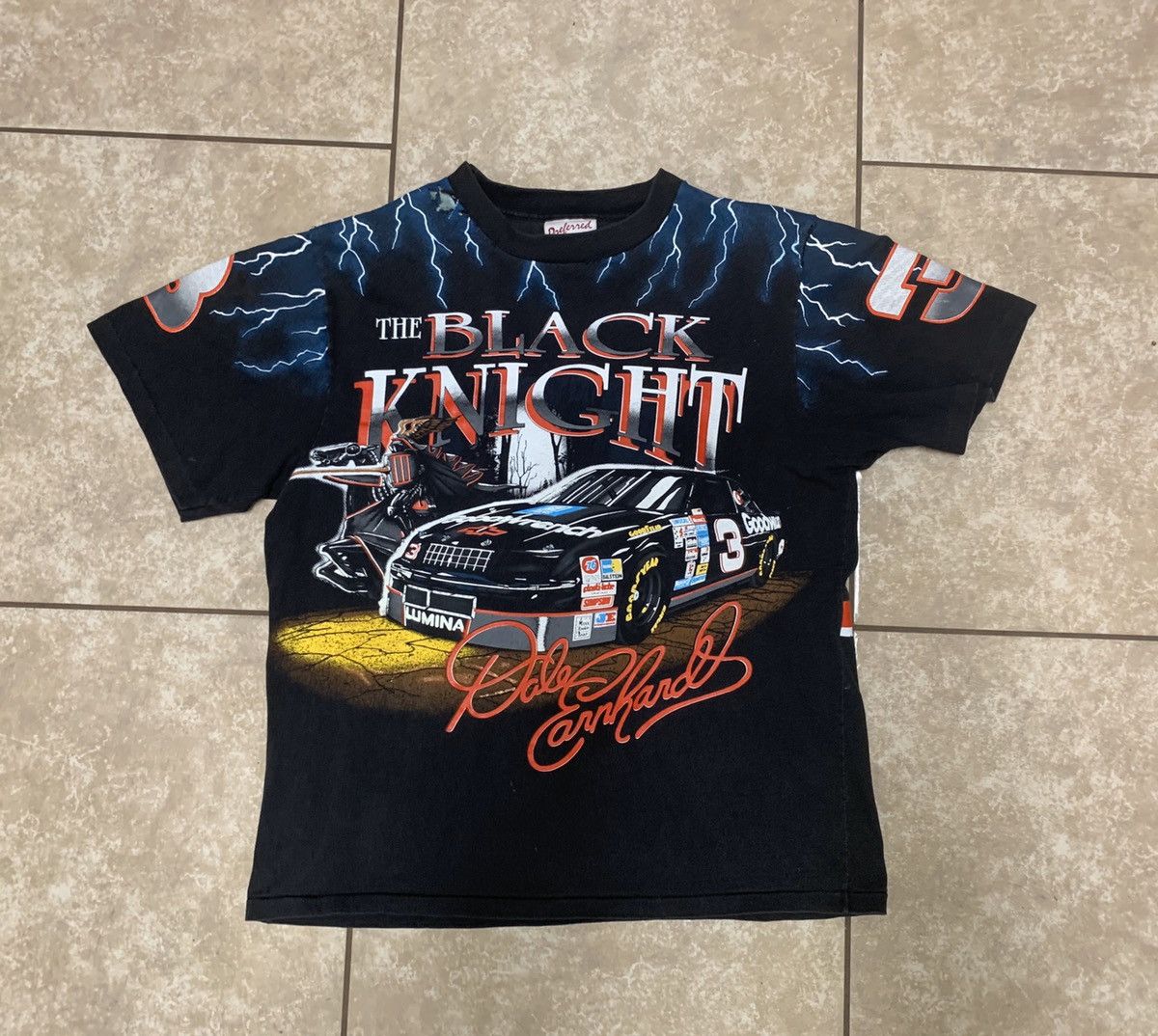 image of The Black Knight Vintage Nascar Shirt Large, Men's