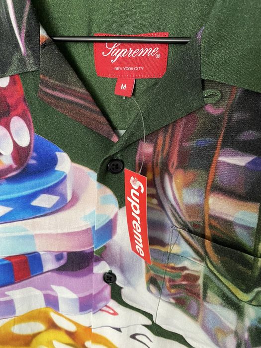 Supreme Casino Rayon Shirt green | Grailed