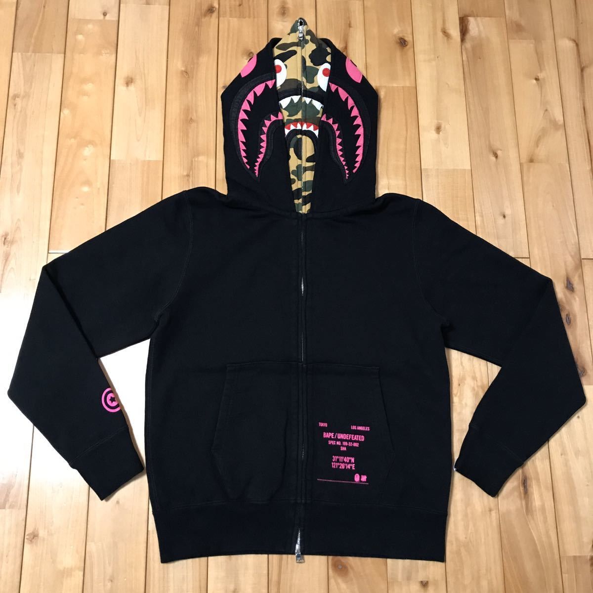 Bape Shanghai limited undefeated Double shark full zip hoodie Grailed