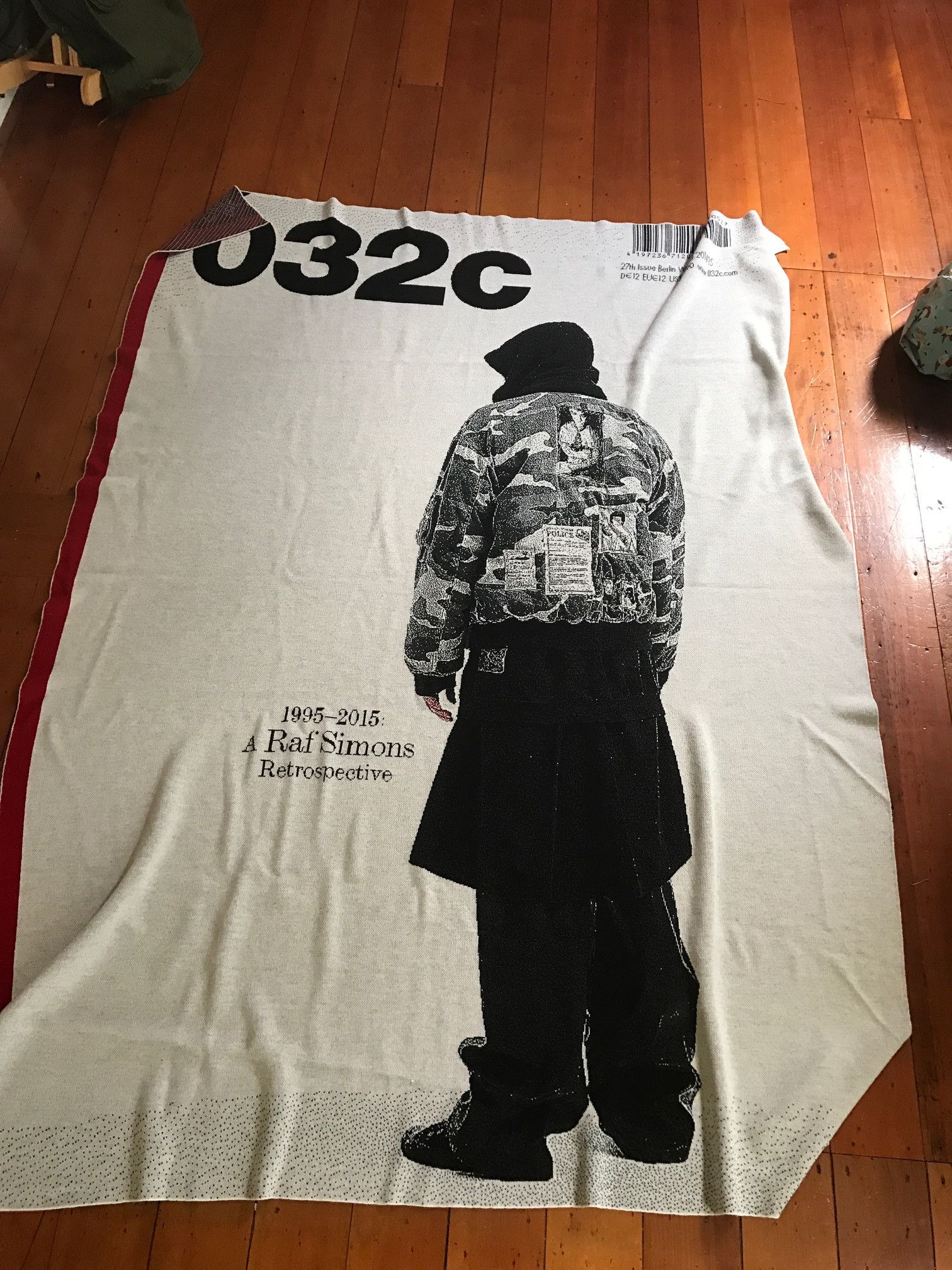 032c × Raf Simons 032c x Raf Simons Woven Merino Wool Blanket