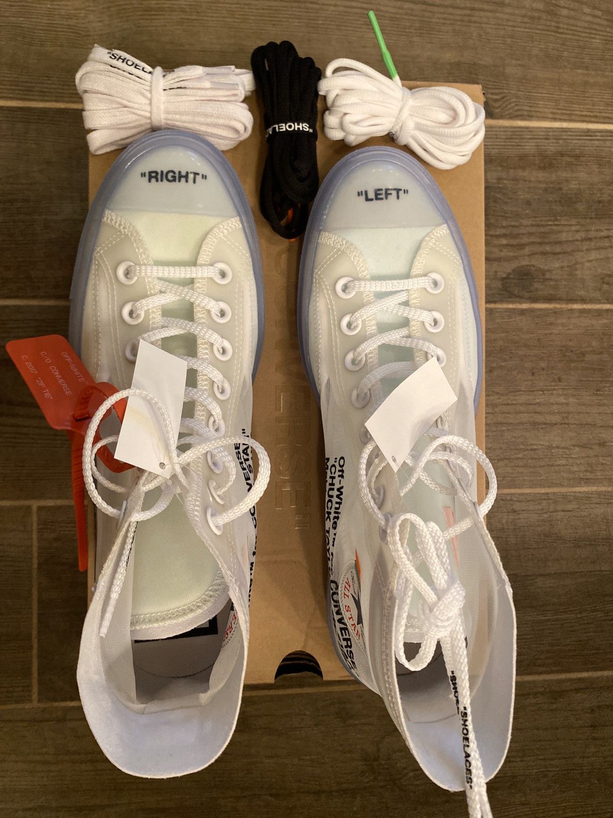 Off White Converse Vulcanized size 13 RARE w/box