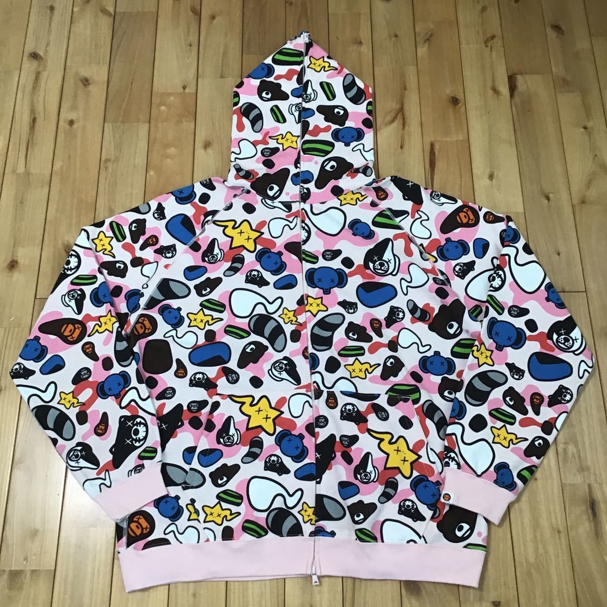 Bape BAPE x KAWS animal kingdom full zip hoodie | Grailed