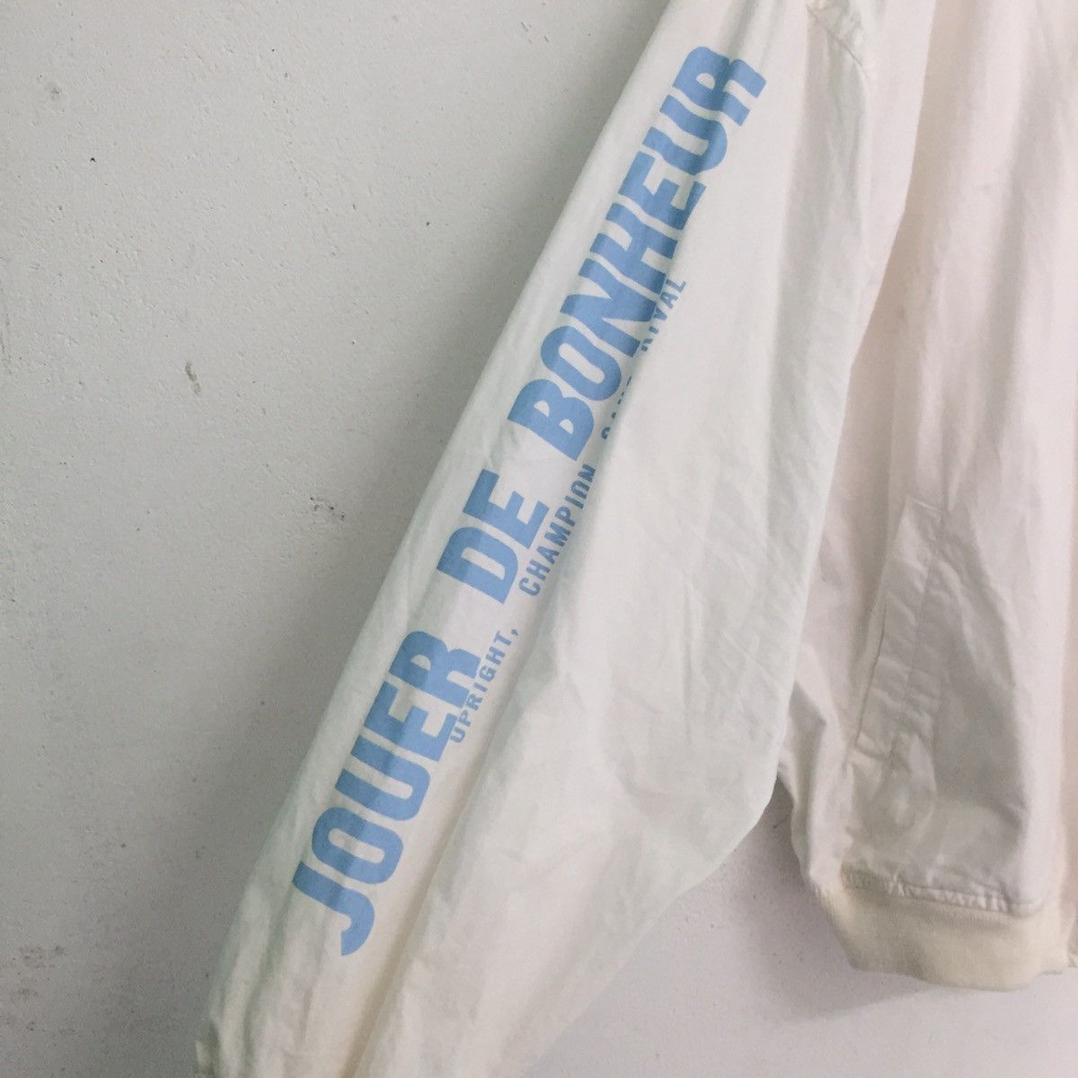 Japanese Brand Upright Champion Sans Rival White Outerwear Jacket Size US L / EU 52-54 / 3 - 8 Thumbnail