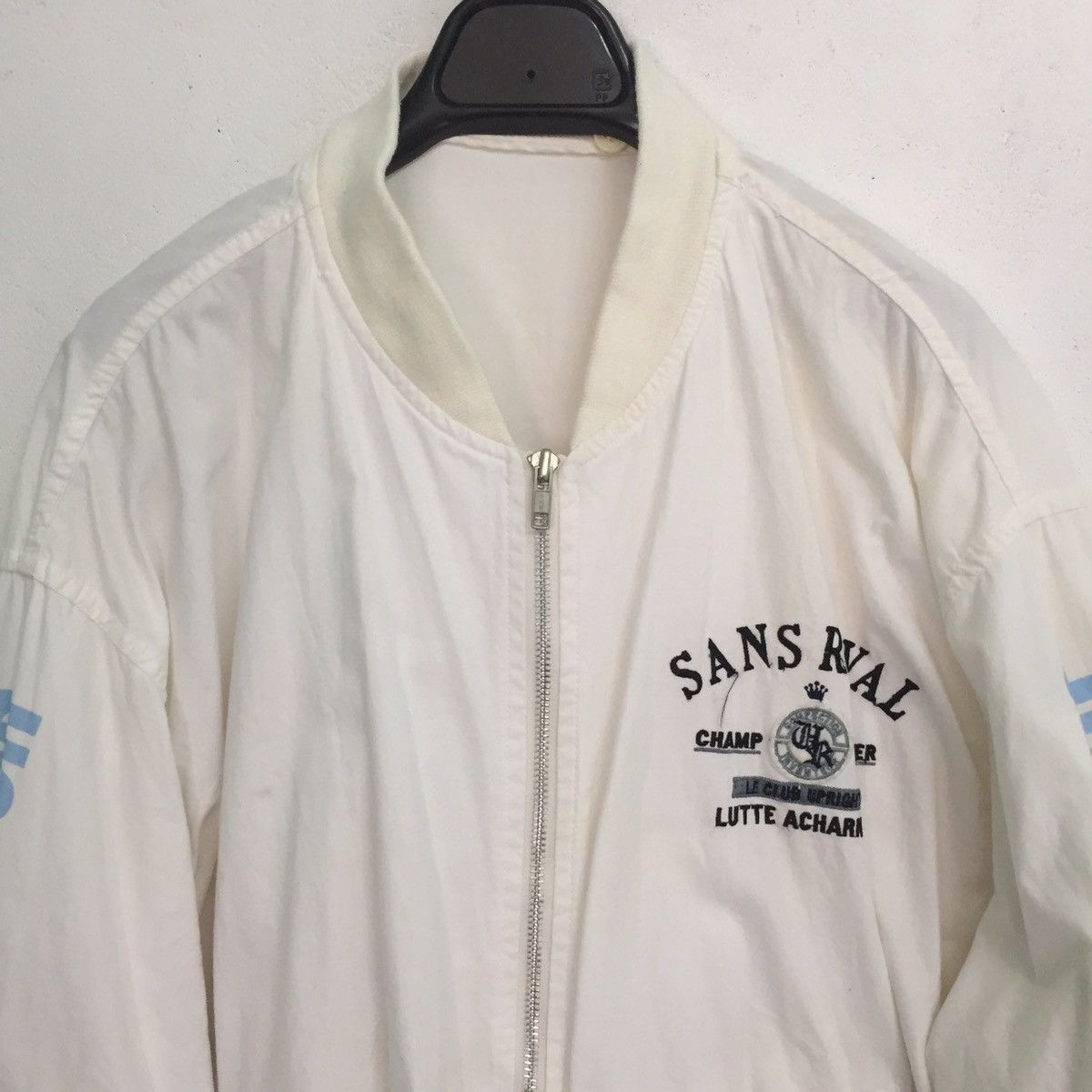 Japanese Brand Upright Champion Sans Rival White Outerwear Jacket Size US L / EU 52-54 / 3 - 2 Thumbnail