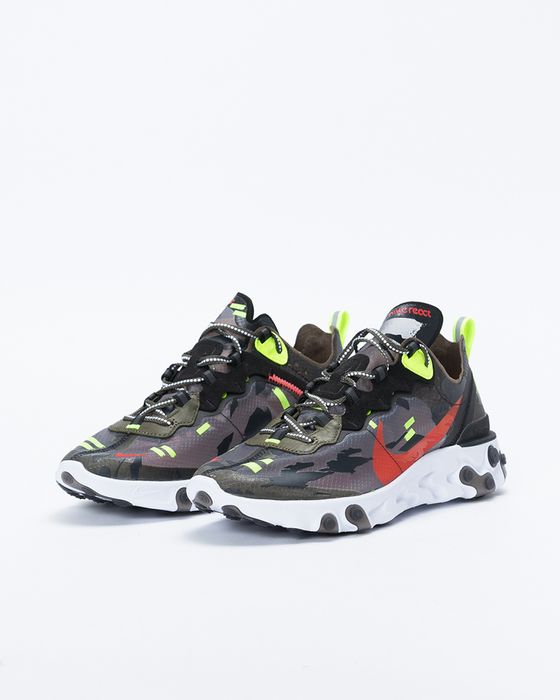 Nike react element 87 cheap medium olive volt crimson