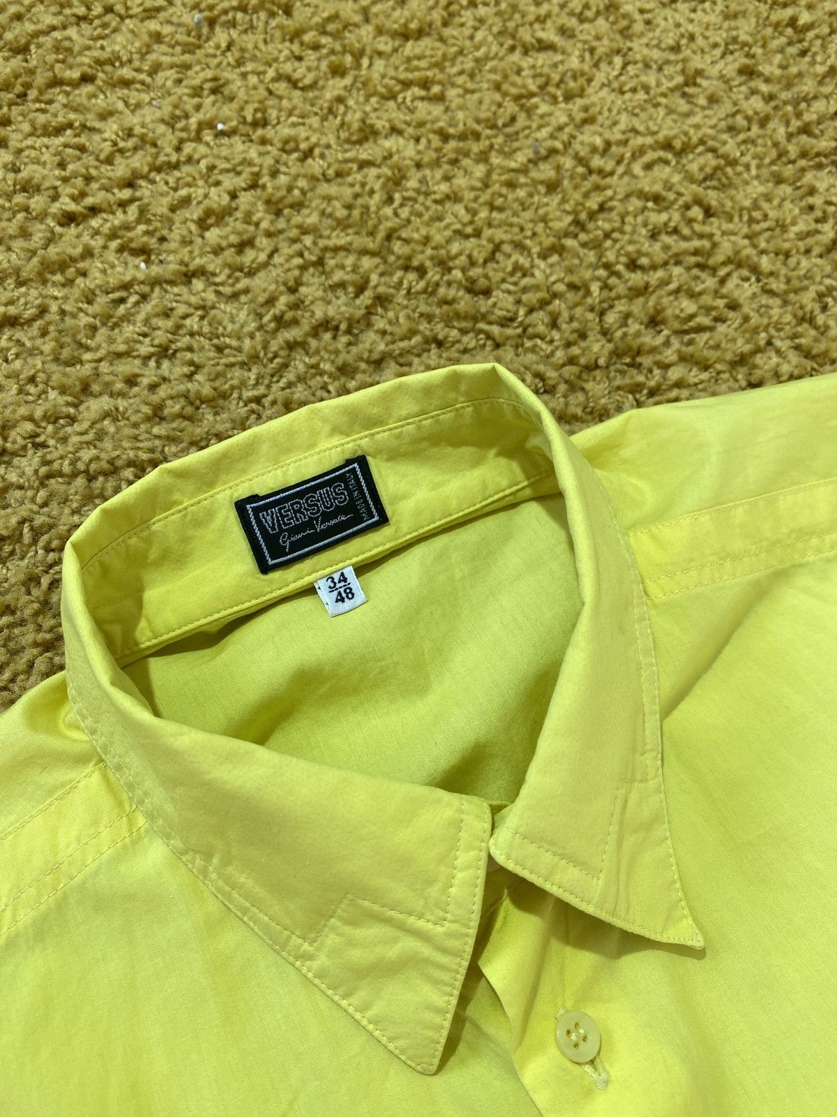 Versace × Versus × Vintage Versus Versace yellow shirt Size US M / EU 48-50 / 2 - 3 Thumbnail