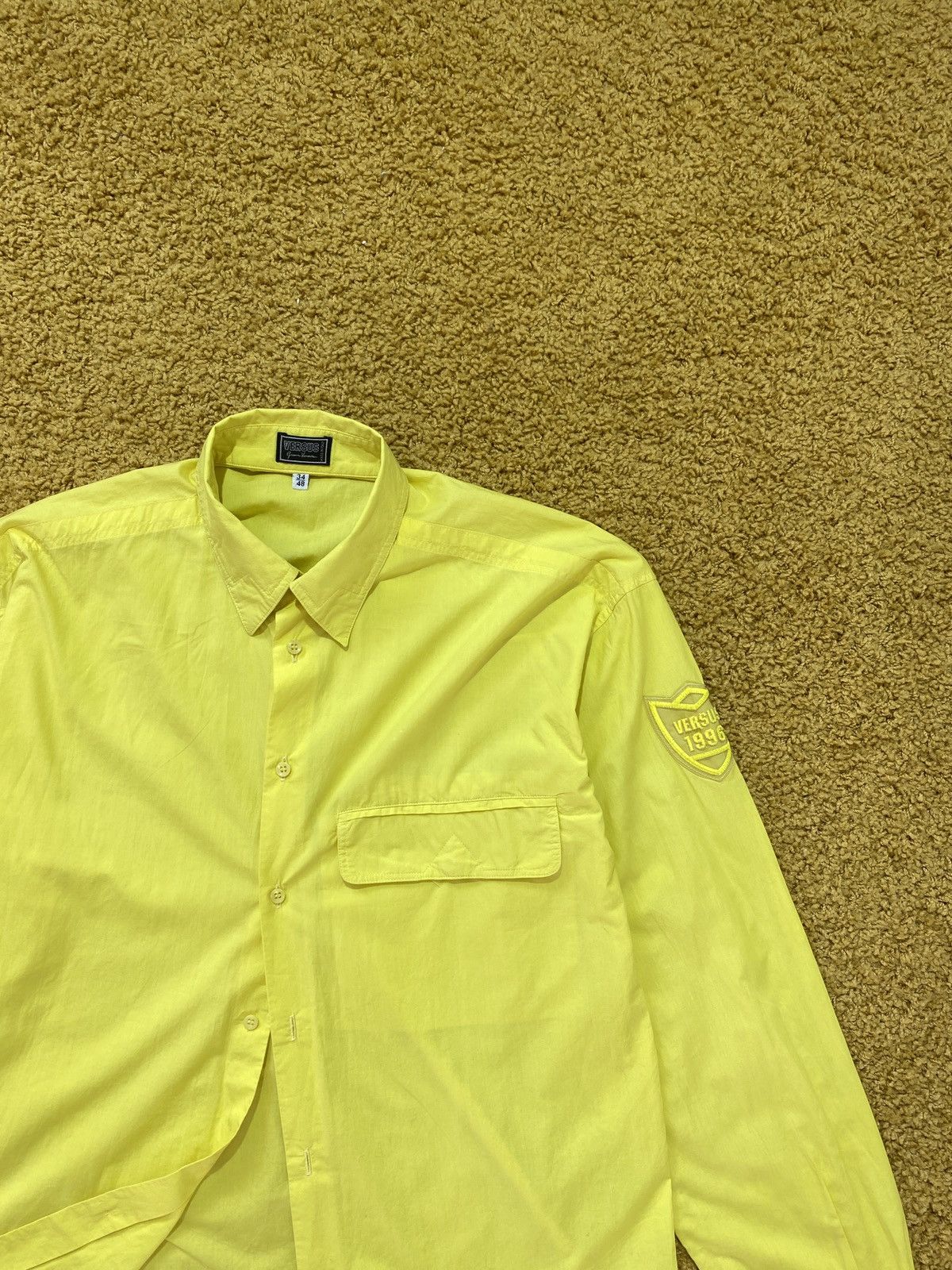 Versace × Versus × Vintage Versus Versace yellow shirt Size US M / EU 48-50 / 2 - 1 Thumbnail