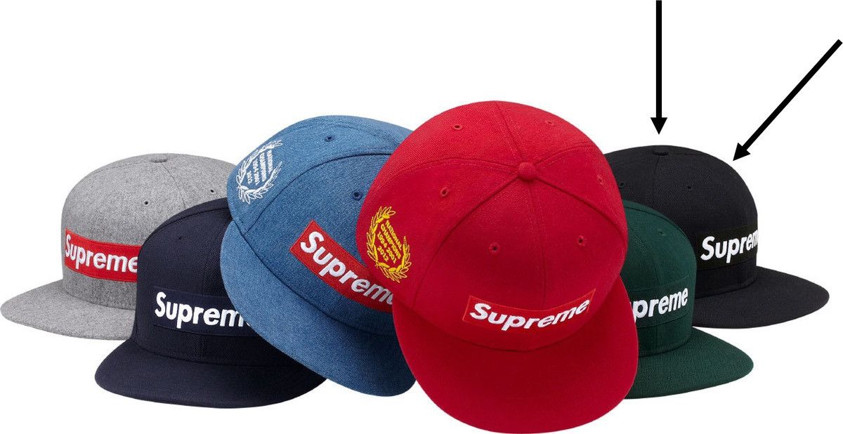 Supreme Black National Champions Box Logo (New Era) 7 1/4